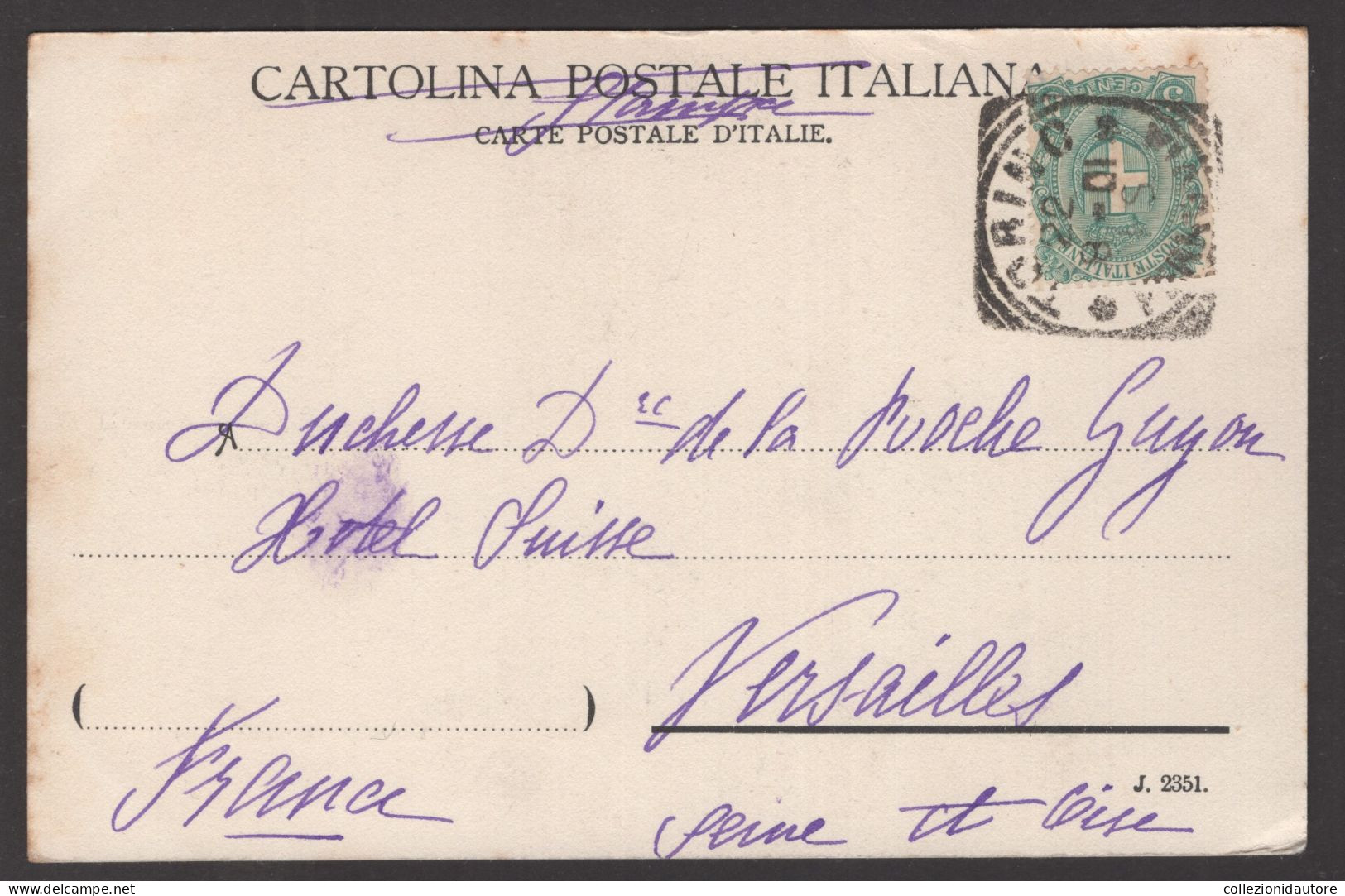 TORINO - CASTELLO DEL VALENTINO - PICCOLA ANIMAZIONE - CARTOLINA FP SPEDITA NEL 1901 - Castello Del Valentino