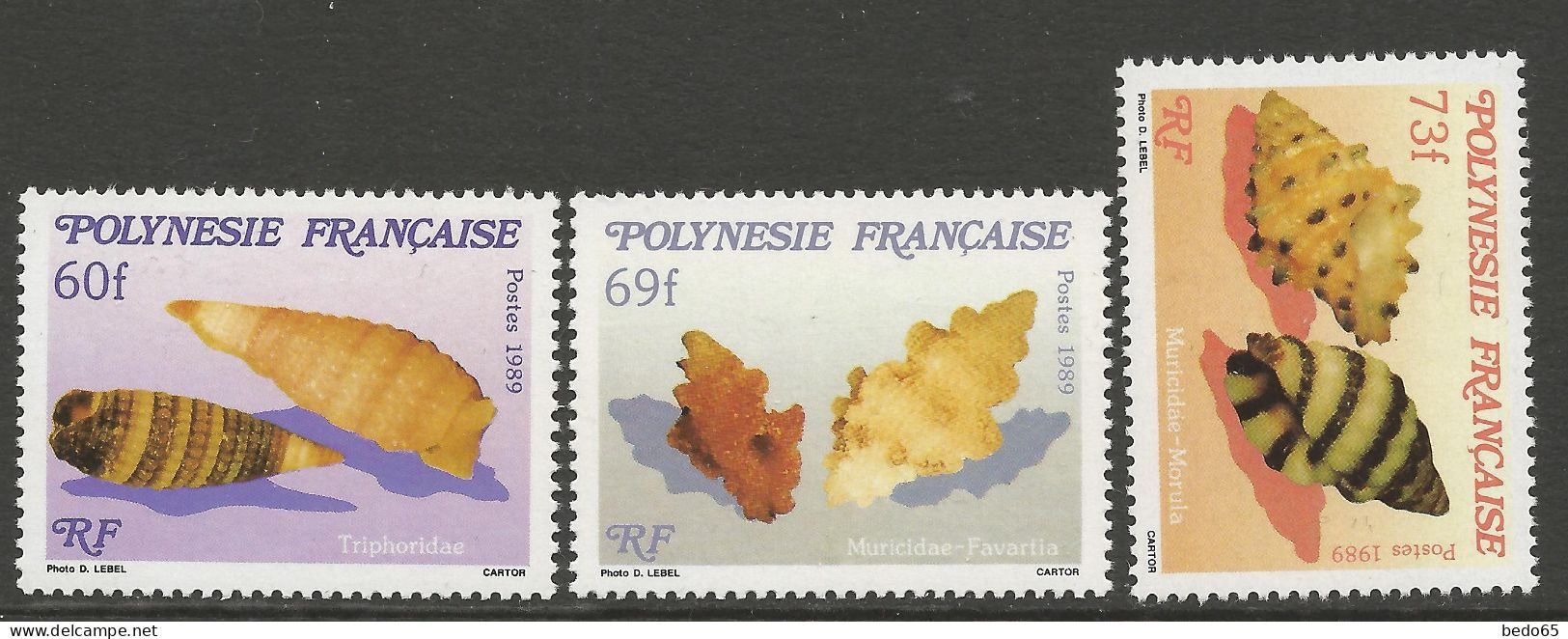 POLYNESIE N° 343 à 345 NEUF**  SANS CHARNIERE NI TRACE / Hingeless / MNH - Neufs