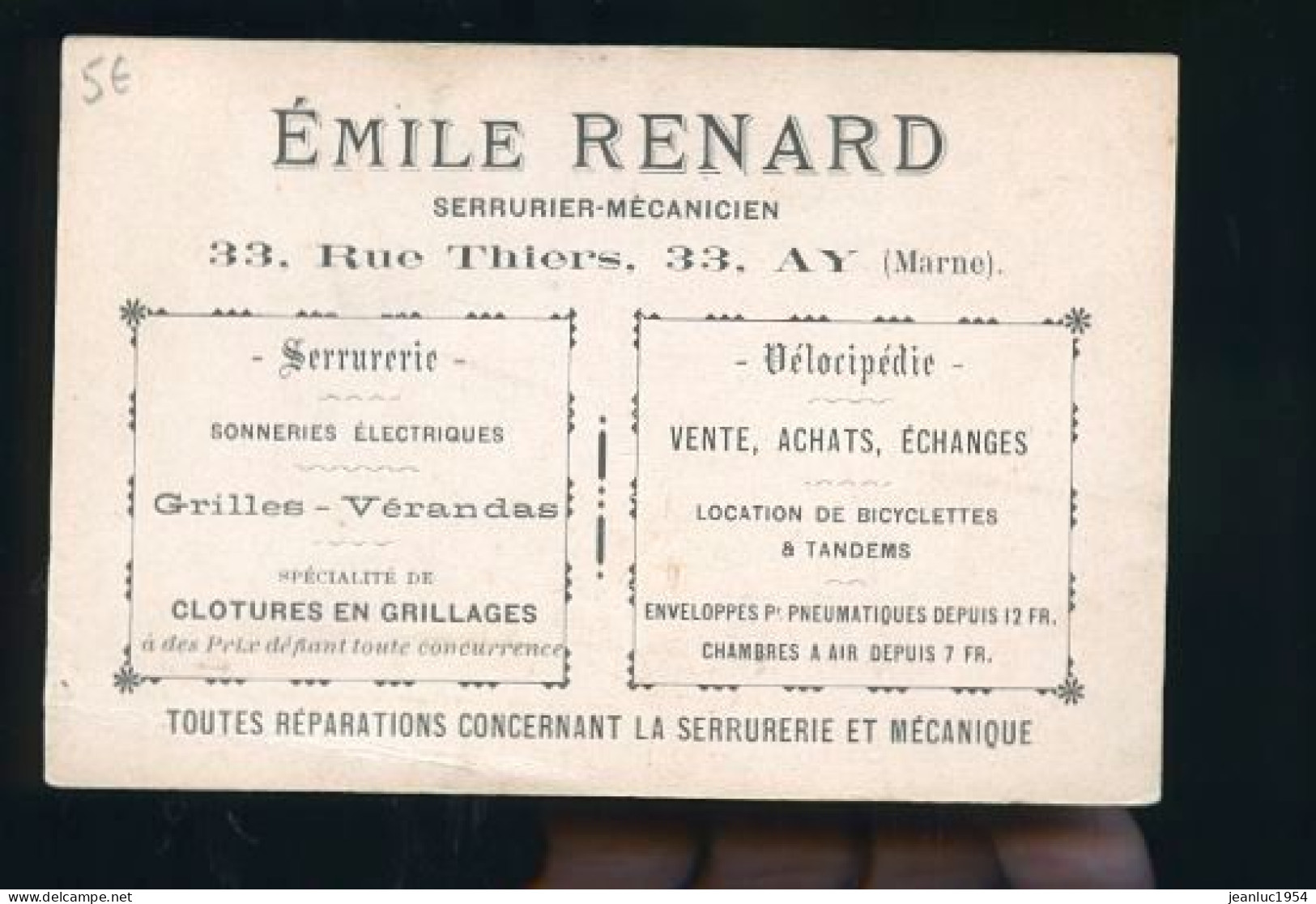 AY CHAMPAGNE                       EMILE RENARD - Ay En Champagne