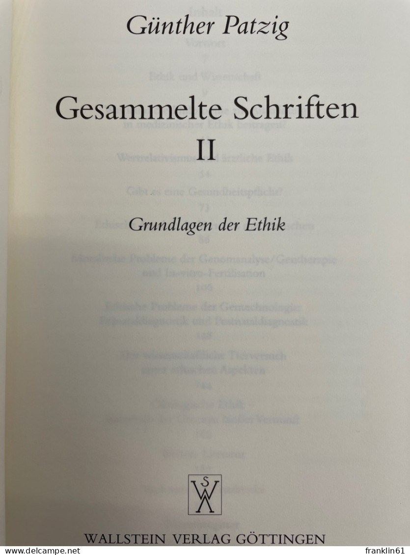 Grundlagen Der Ethik. Gesammelte Schriften; Band 2. - Filosofía