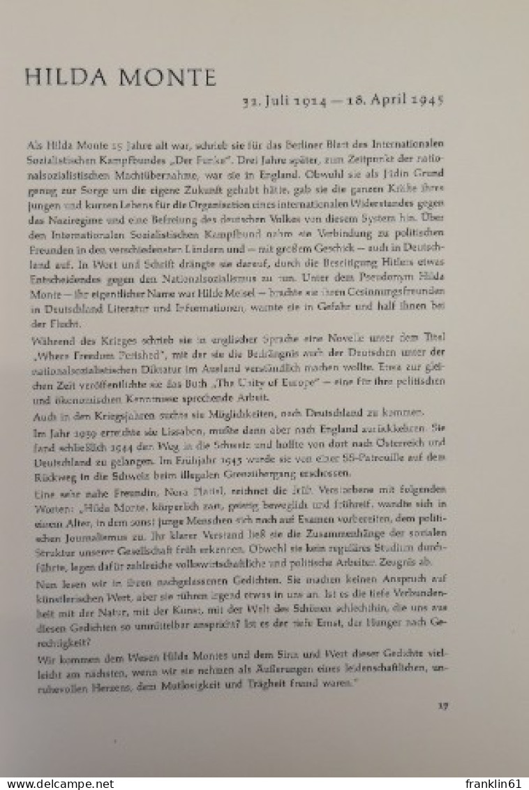 Das Gewissen Steht Auf. Lebensbilder Aus Dem Deutschen Widerstand 1933 - 1945. - Contemporary Politics