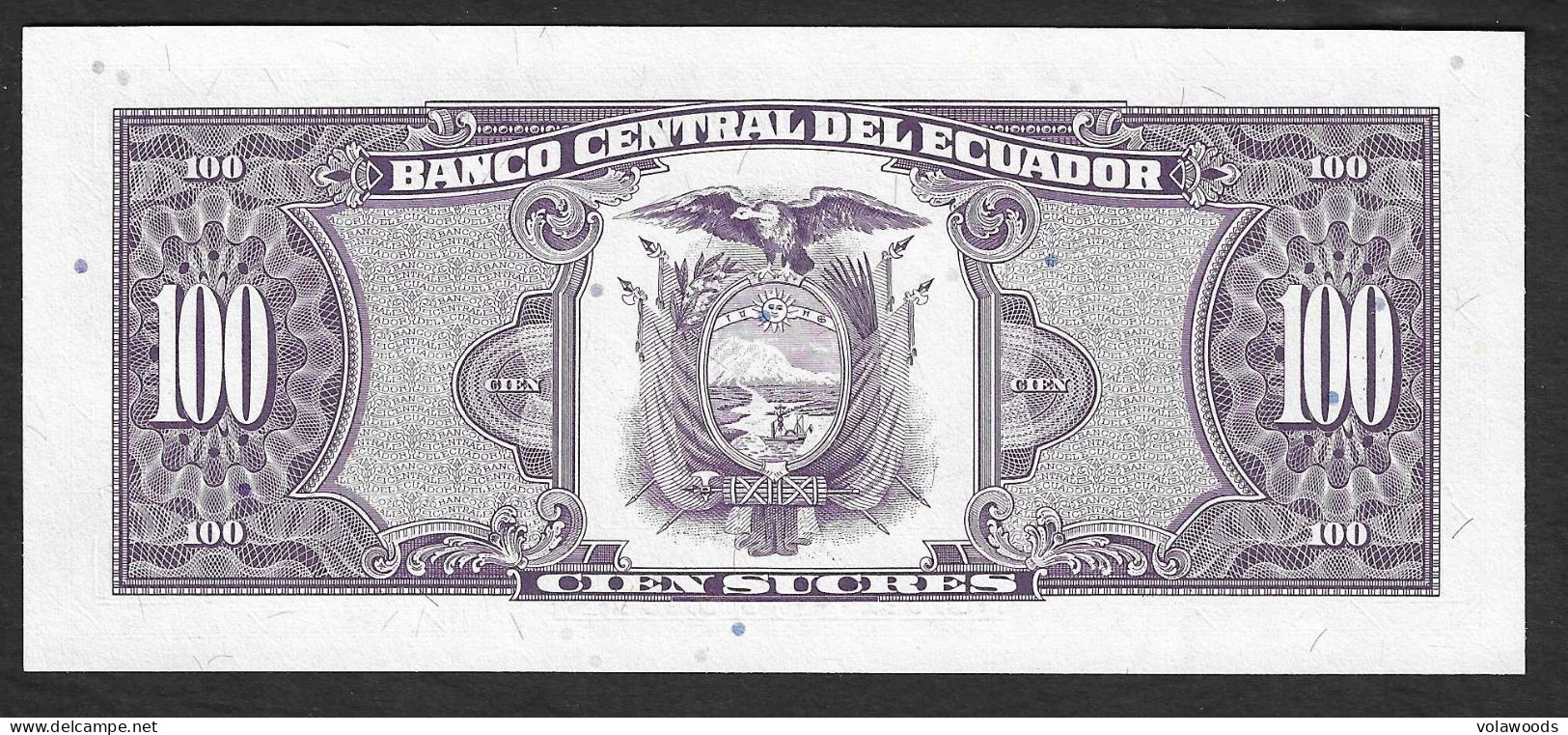 Ecuador - Banconota Non Circolata FdS UNC Da 100 Sucres P-123Ab.4 - 1992 #19 - Ecuador