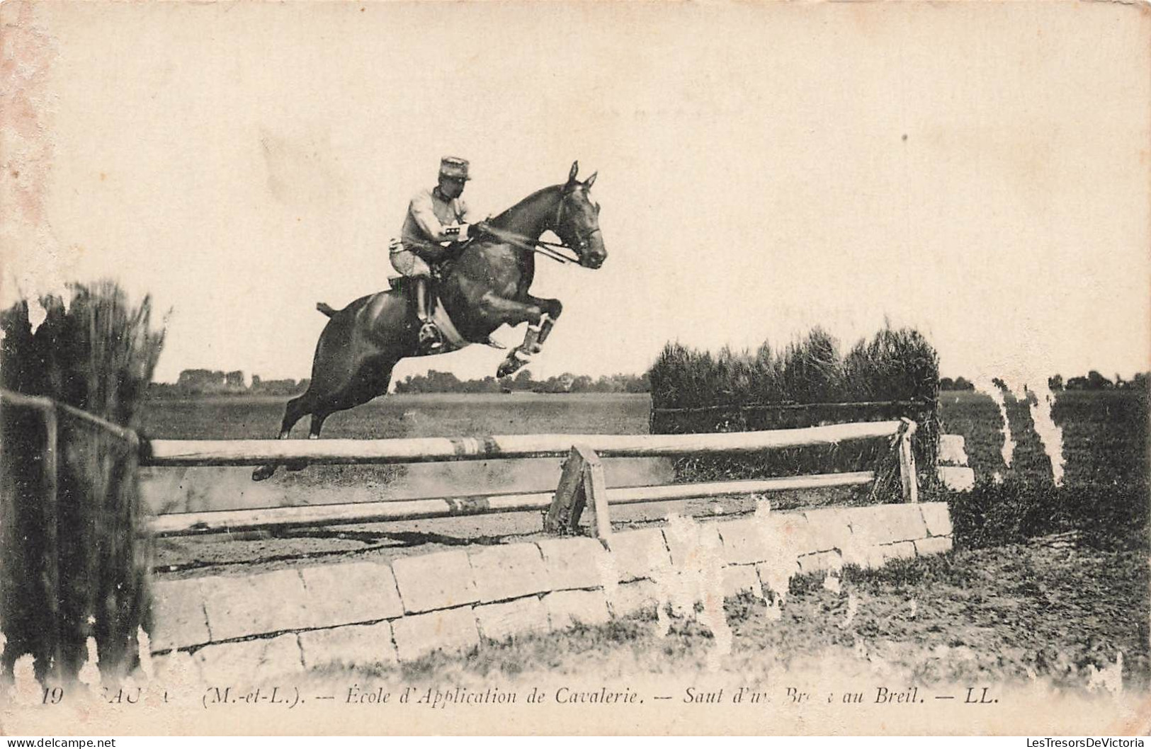 FRANCE - Ecole D'application De Cavalerie - Saut - Carte Postale Ancienne - Andere & Zonder Classificatie