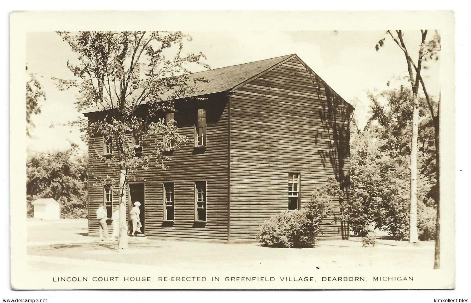 UNITED STATES OF AMERICA USA - MICHIGAN - DEARBORN - LICOLN COURT HOUSE GREEFIELD VILLAGE - REAL PHOTO RPPC - Dearborn