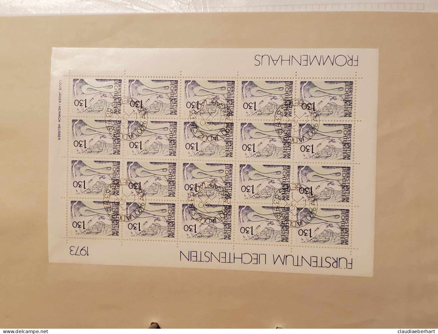1972/73 Frommenhause  Bogen Postfrisch Bogen Ersttagsstempel - Storia Postale