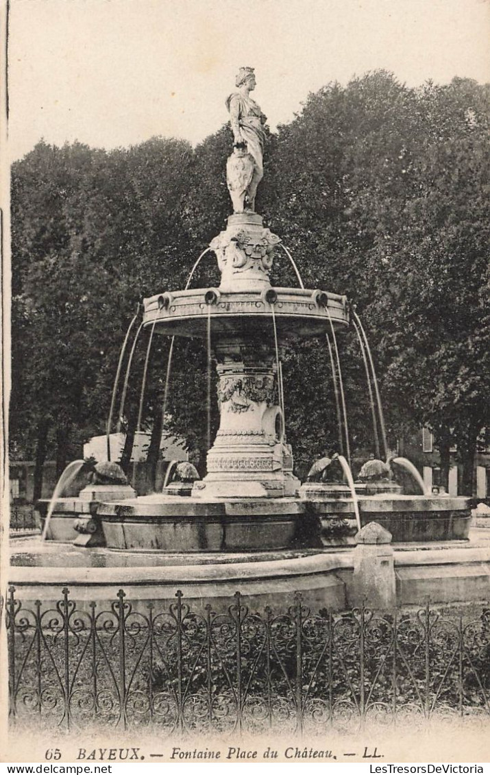 FRANCE - Bayeux - Fontaine Place Du Château - Carte Postale Ancienne - Bayeux