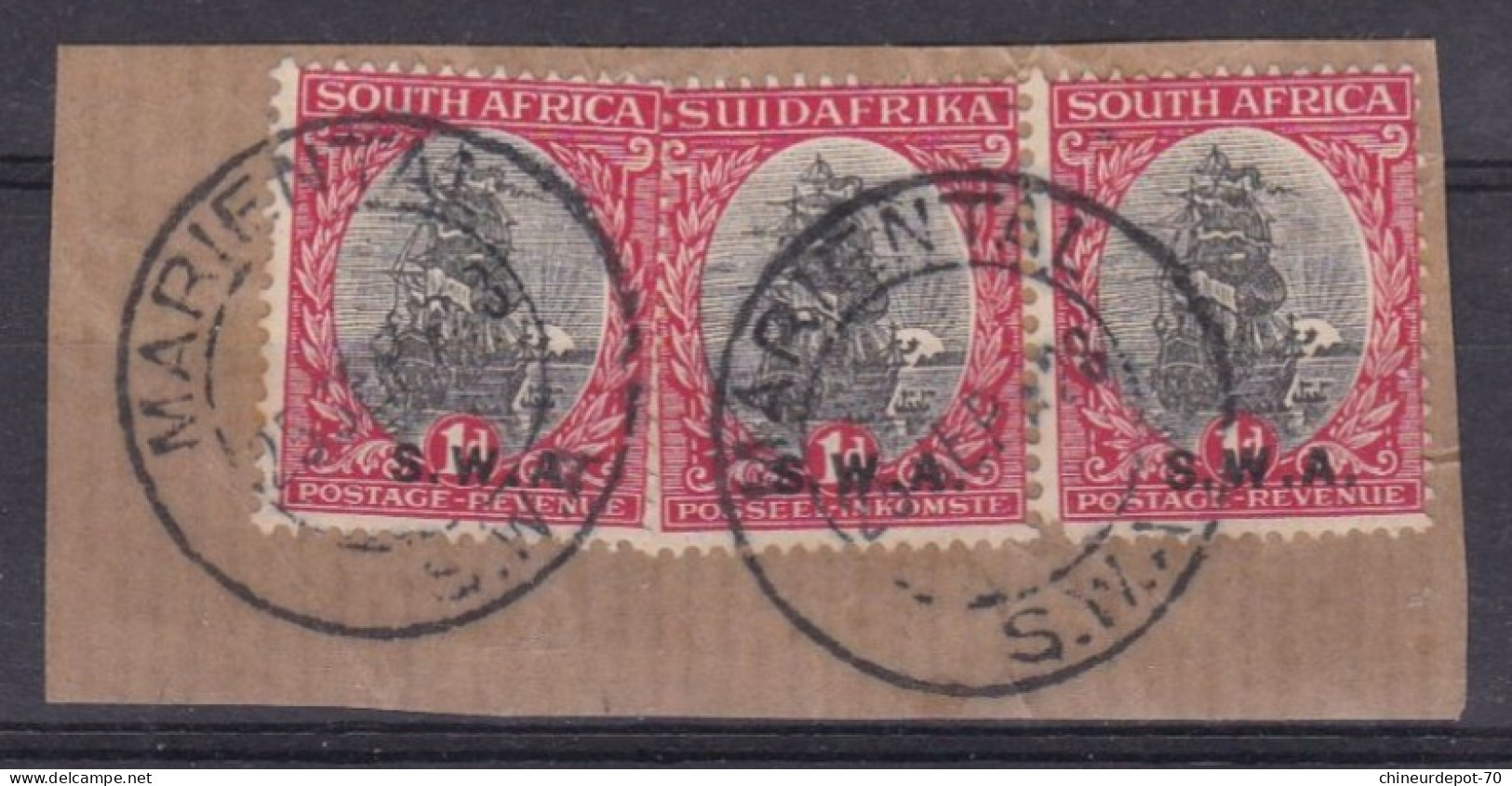 Bateau Suidafrika S W A South Africa Mariental Ville En Namibie - Used Stamps