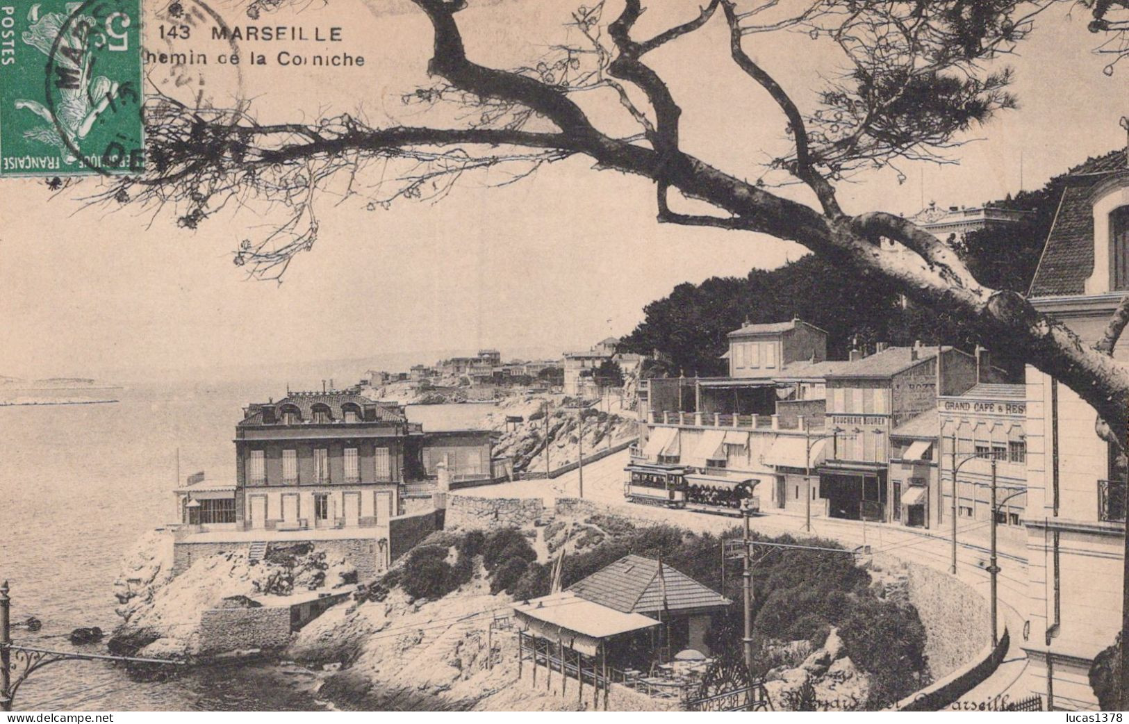 13 / MARSEILLE / EDITEUR BERNARD 143 / CHEMIN DE LA CORNICHE - Quartiers Sud, Mazargues, Bonneveine, Pointe Rouge, Calanques