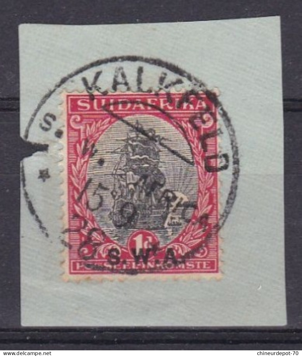 Bateau Suidafrika S W A Kalkfeld Une Colonie De La Région D'Otjozondjupa En Namibie - Used Stamps