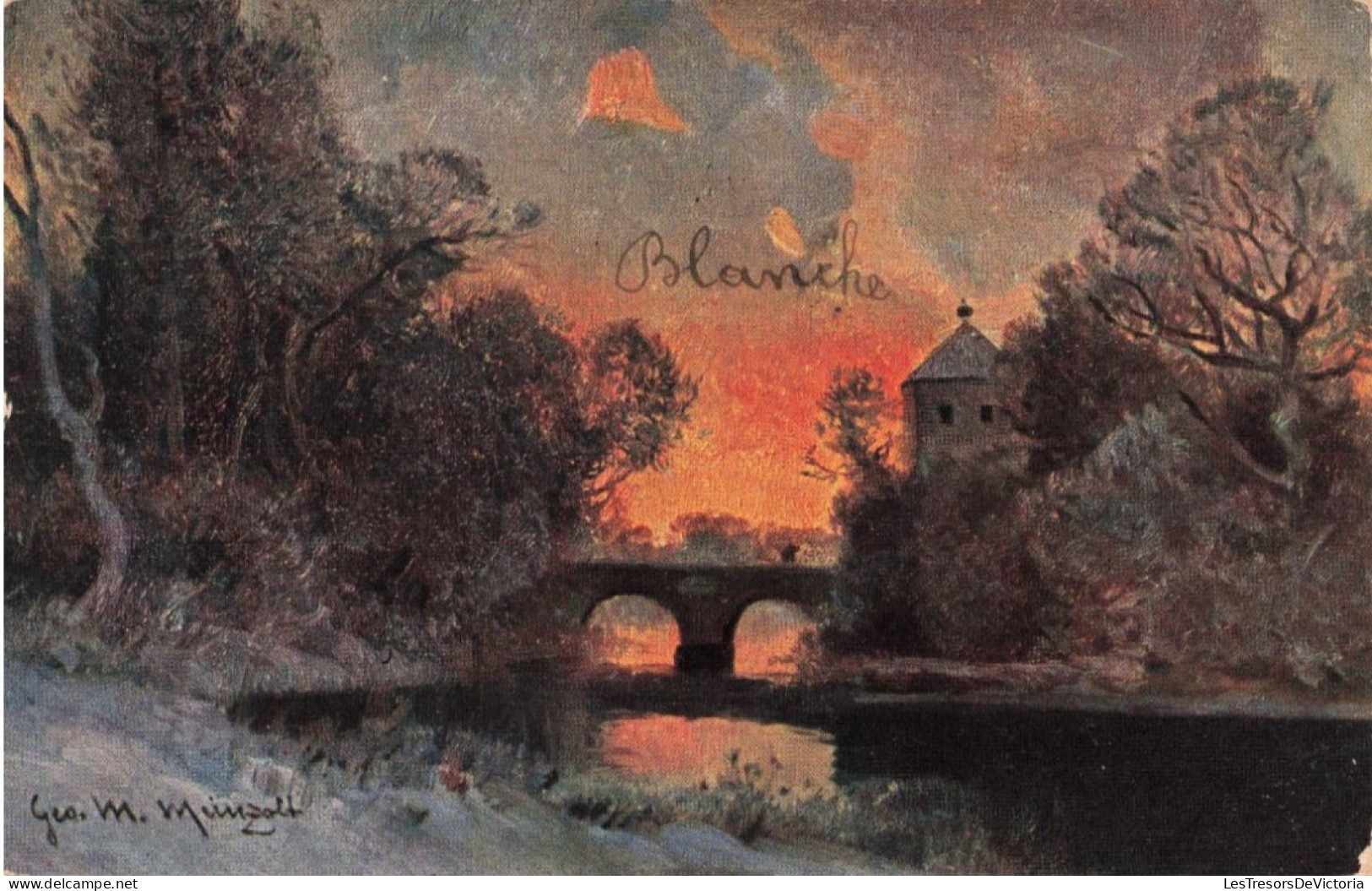 ARTS - Peintures - Forêt - Geo.M. Munzoth - Carte Postale Ancienne - Schilderijen