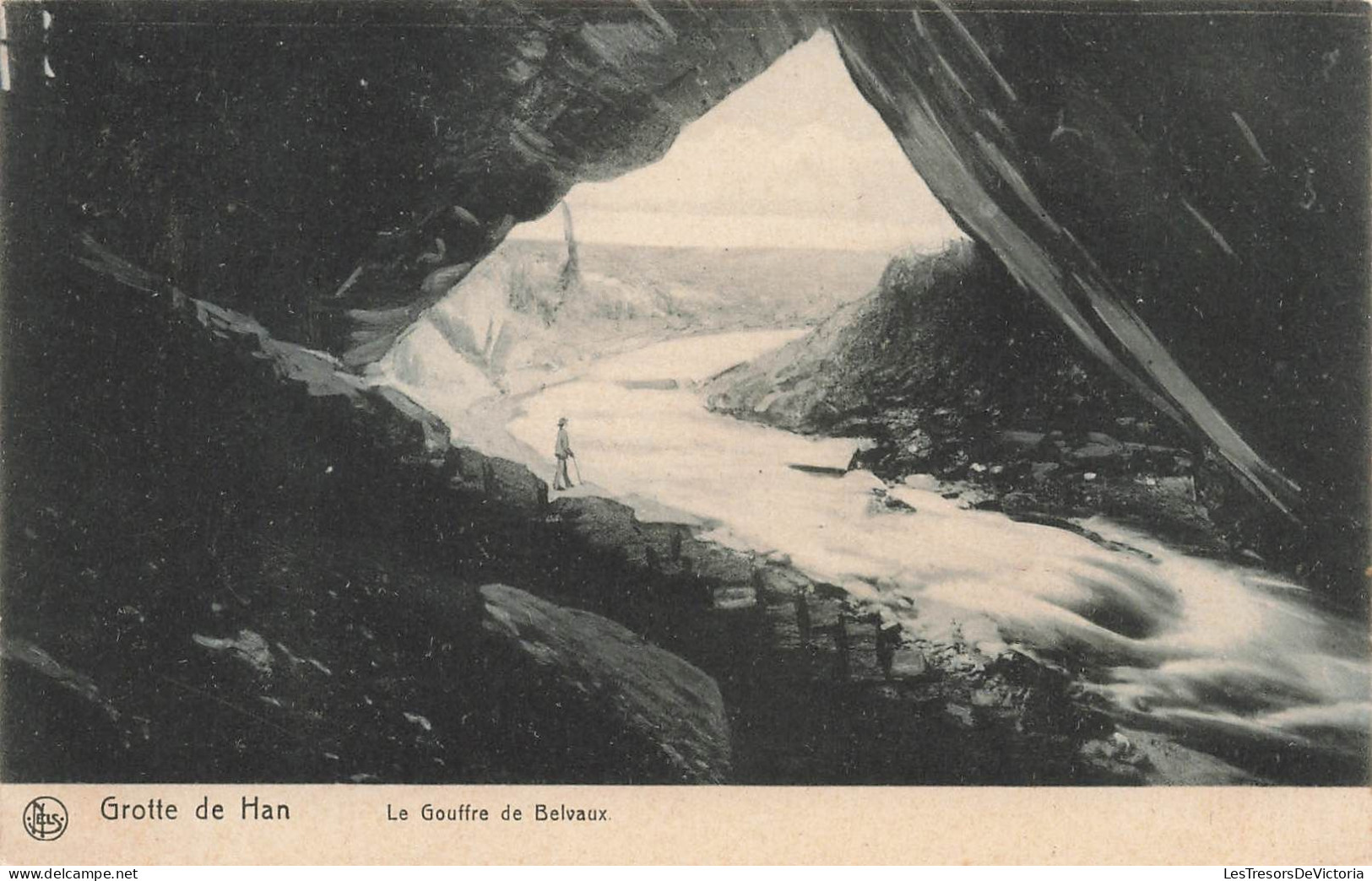 BELGIQUE - Rochefort - Grotte De Han - Le Gouffre De Belvaux - Carte Postale Ancienne - Rochefort