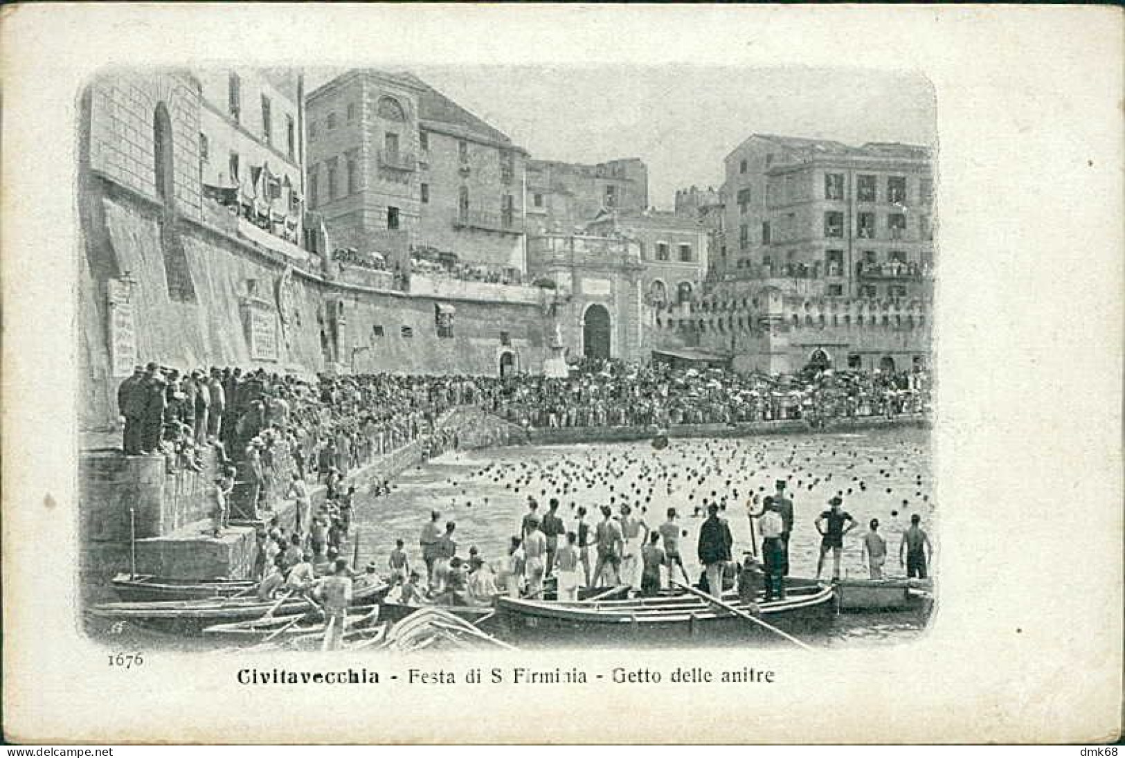 CIVITAVECCHIA - FESTA DI S. FIRMINIA - GETTO DELLE ANITRE - SPEDITA 1916 (19488) - Civitavecchia