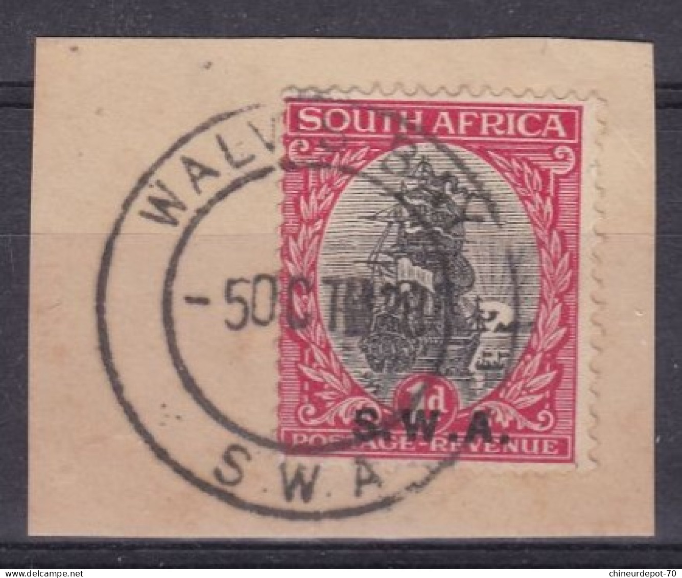 Bateau South Africa S W A Walvis Bay Municipalité En Namibie - Used Stamps
