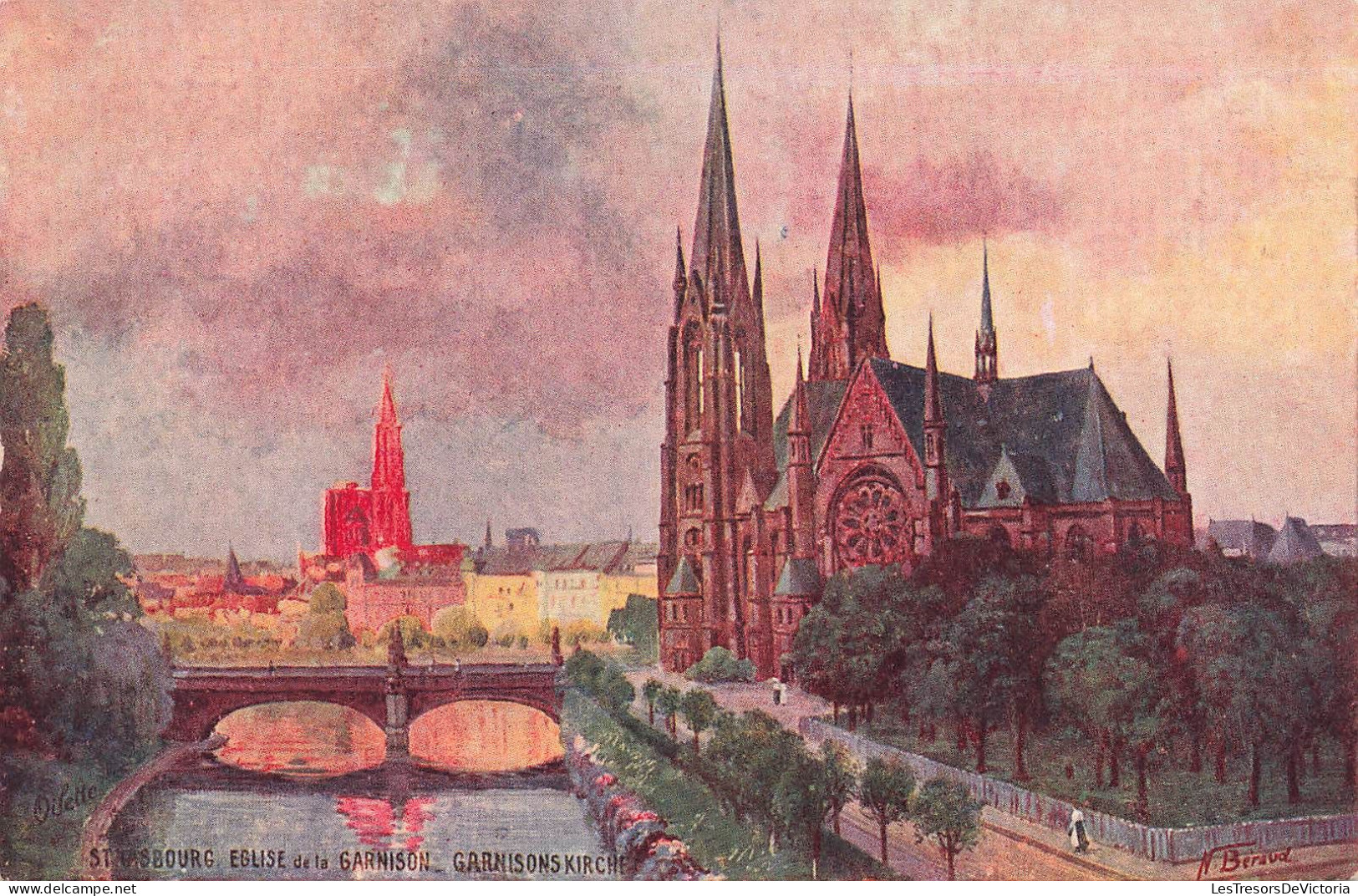 FRANCE - Strasbourg - Eglise De La Garnison - Carte Postale Ancienne - Strasbourg