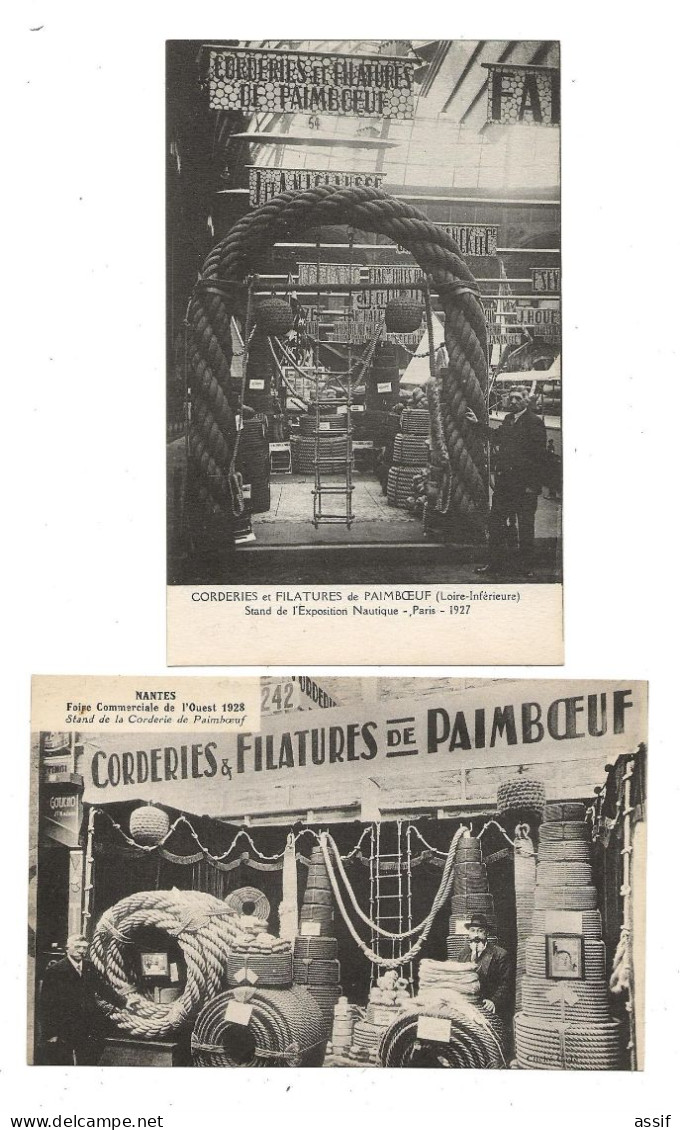 Paimboeuf ( 44 )  La Corderie   Corderies Et Filatures  1927 : Exposition Nautique Paris 1928 : Nantes Foire Commerciale - Paimboeuf