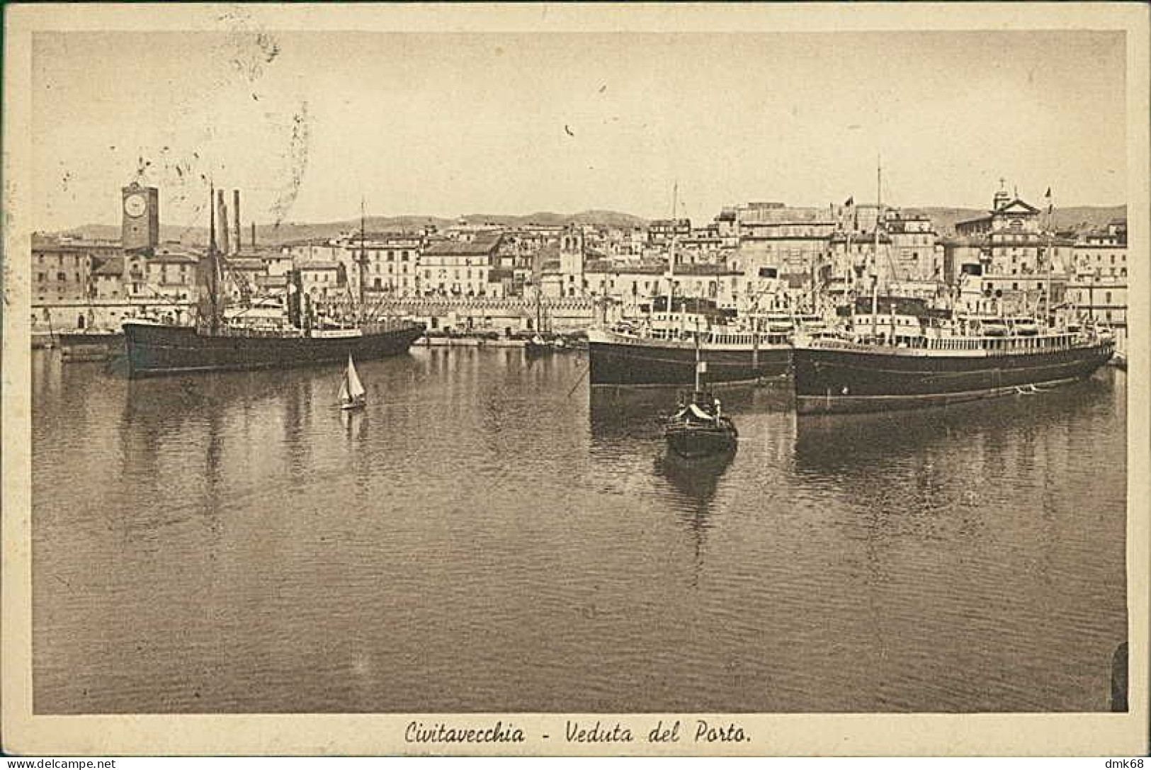 CIVITAVECCHIA - VEDUTA DEL PORTO - EDIZIONE L'ETRURIA - SPEDITA 1948 (19490) - Civitavecchia