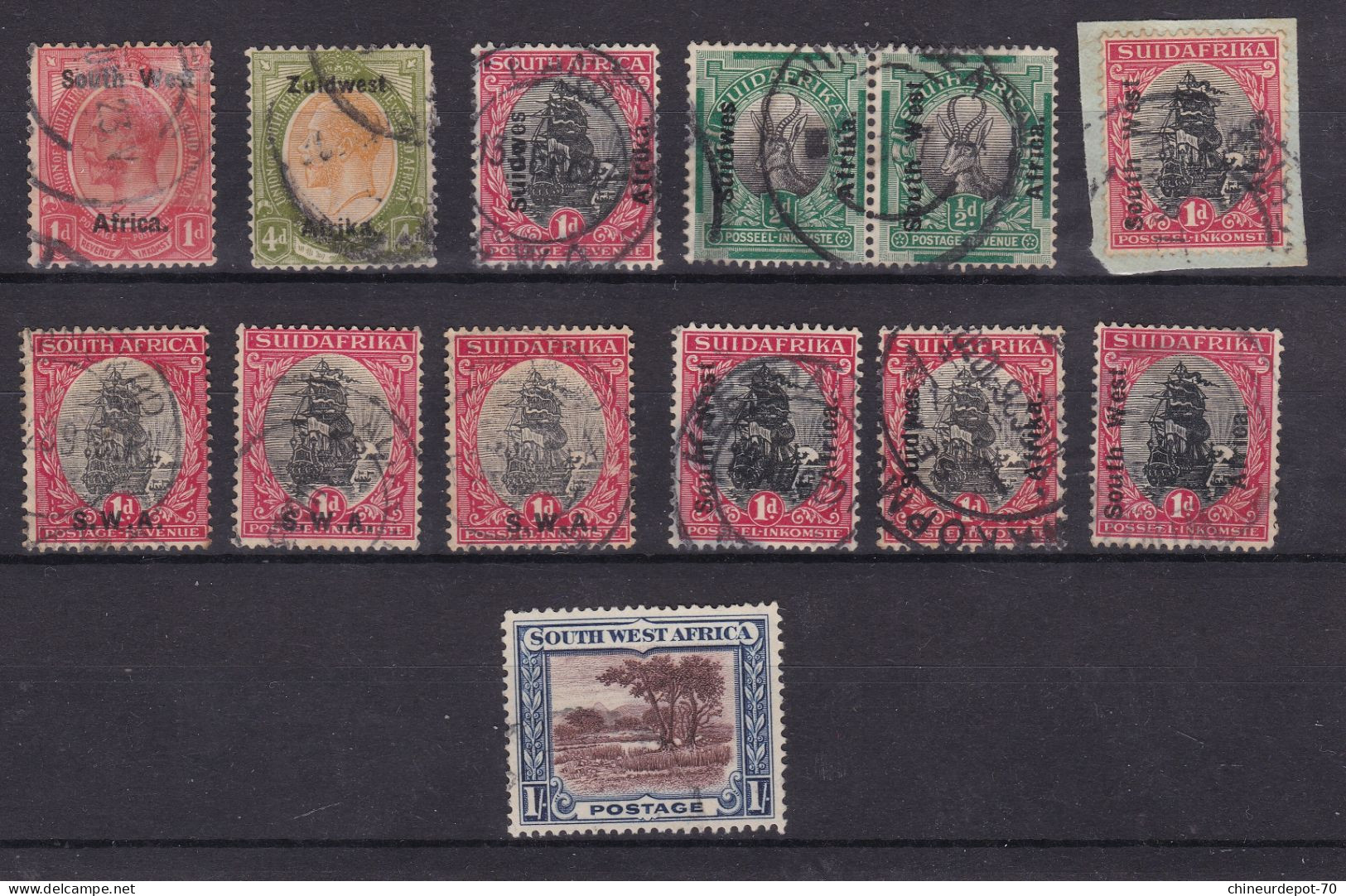 South Africa Sud Afrique Suidafrica Surcharges - Used Stamps