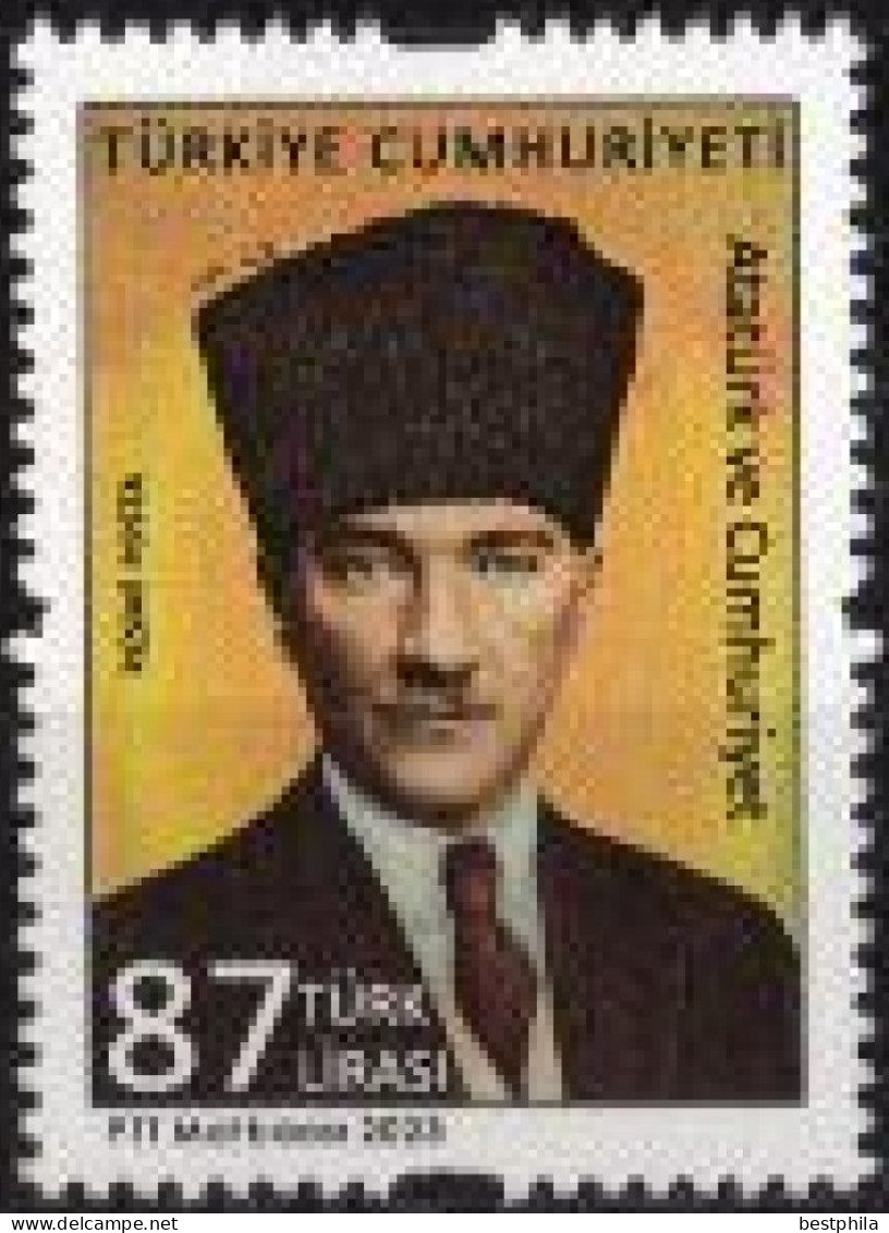 Turkey, Türkei - 2023 - Ataturk Themed Official Postage Stamps ** MNH - Unused Stamps