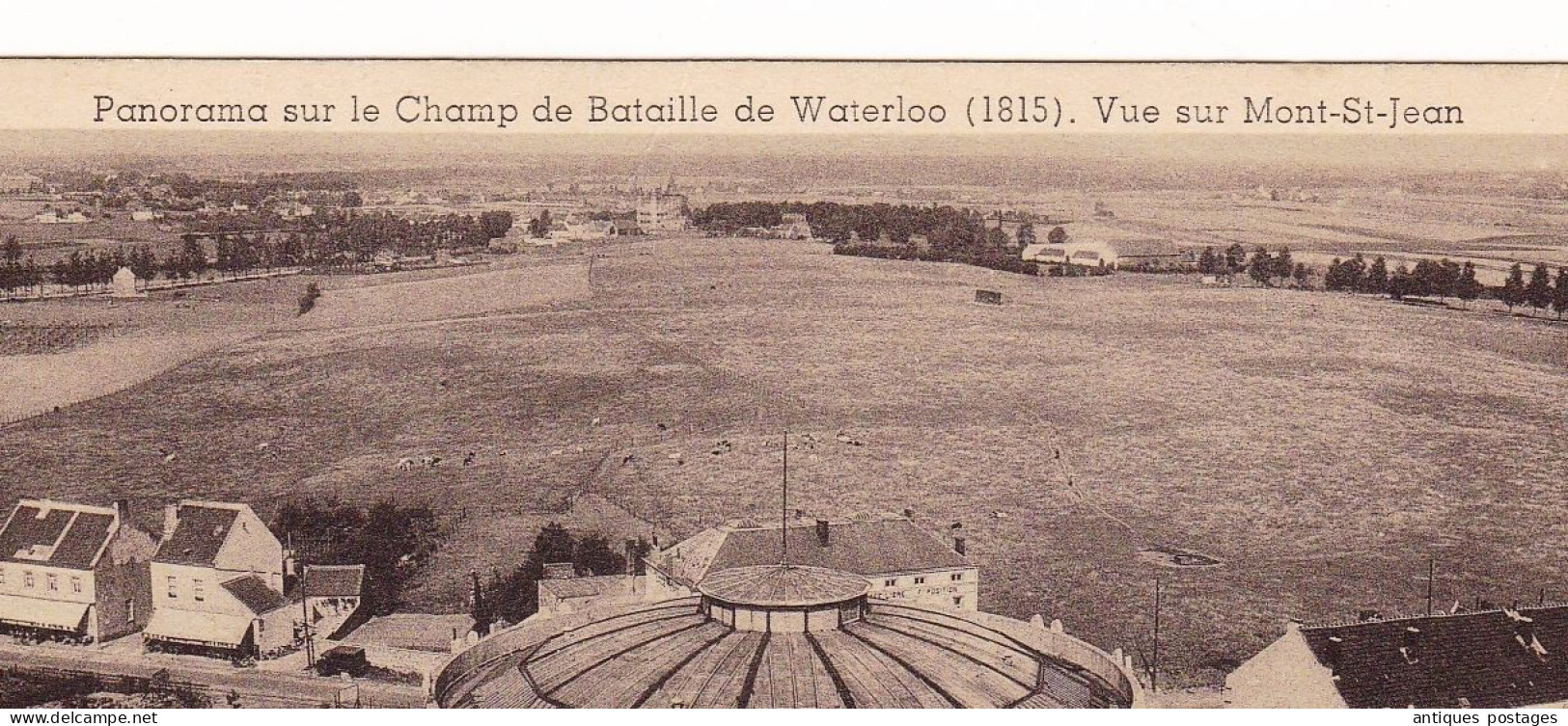 Carte Postale 1958 Waterloo Champ de Bataille Mont Saint Jean Belgique Fribourg Suisse Napoleon