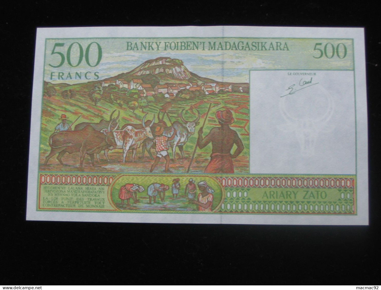 500 Francs 1994 - Ariary  Zato - MADAGASCAR  **** EN ACHAT IMMEDIAT ****  Proche Du Neuf !! - Madagascar