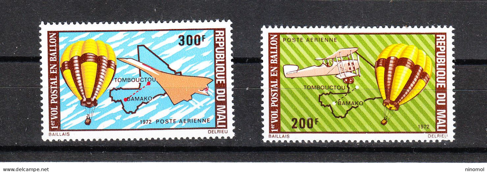 Mali   -  1972. Trasporto Posta Per Mezzi Aerei. Mail Transport By Air. Complete  MNH Series - Autres (Air)