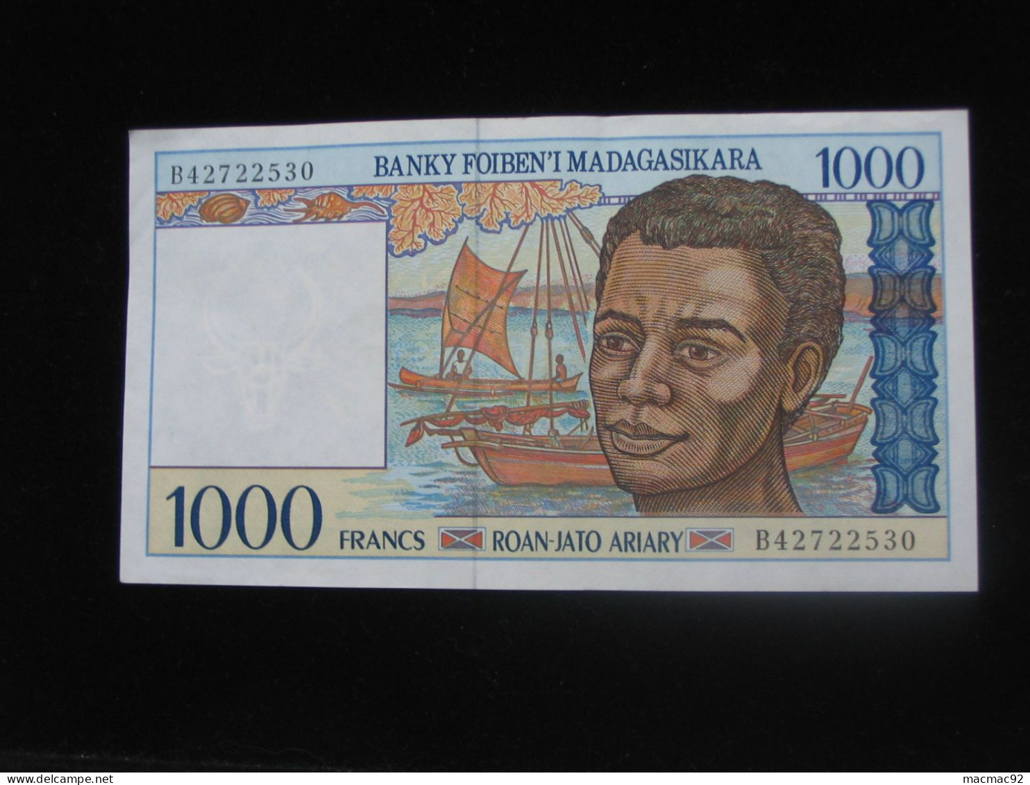 MADAGASCAR - 1000 Francs 1994 - Roan-Jato Ariary  **** EN ACHAT IMMEDIAT ****  Proche Du Neuf !! - Madagaskar