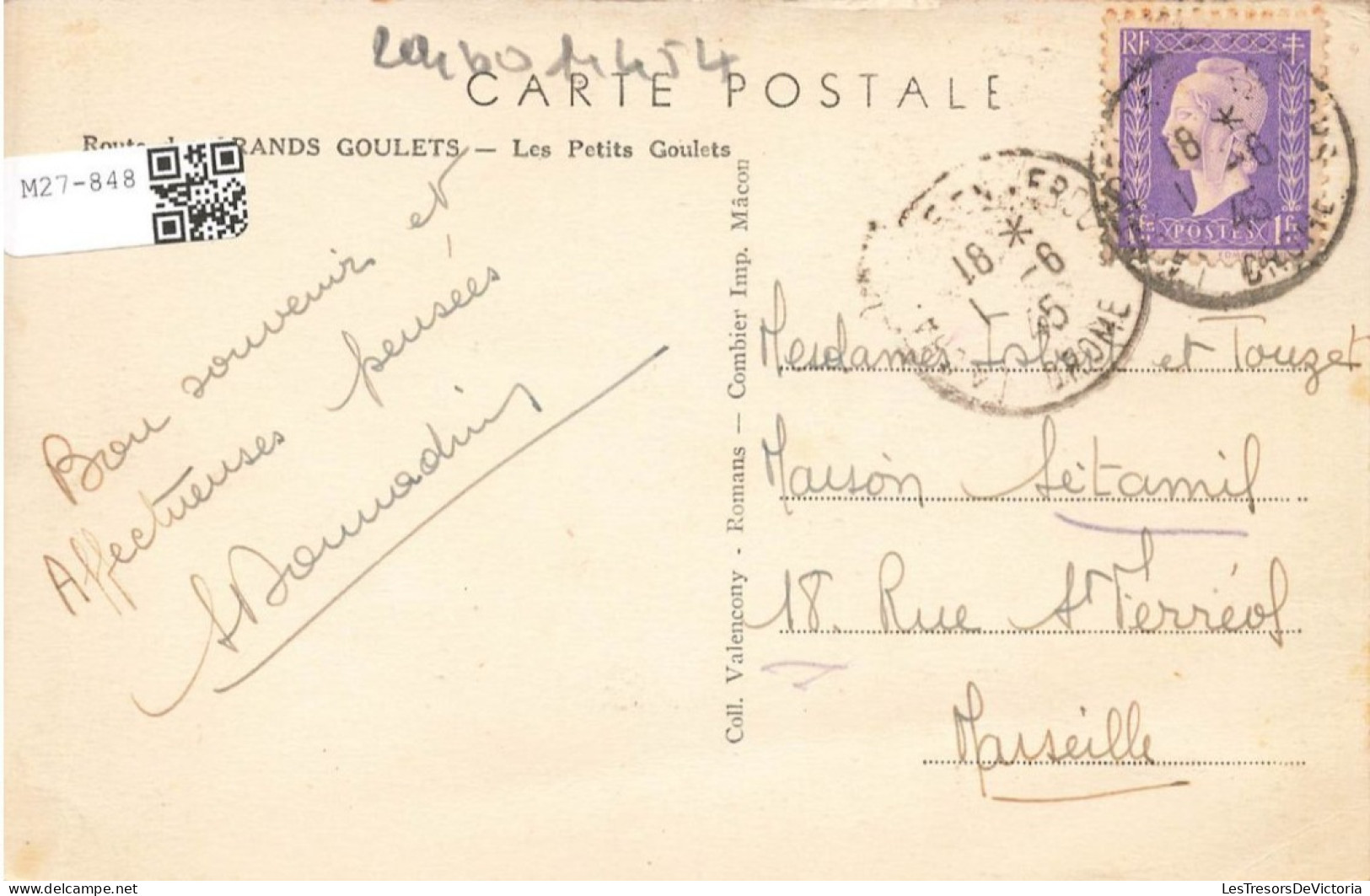 FRANCE - Route Des Grands Goulets - Les Petits Goulets - Colorisé - Carte Postale Ancienne - Autres & Non Classés
