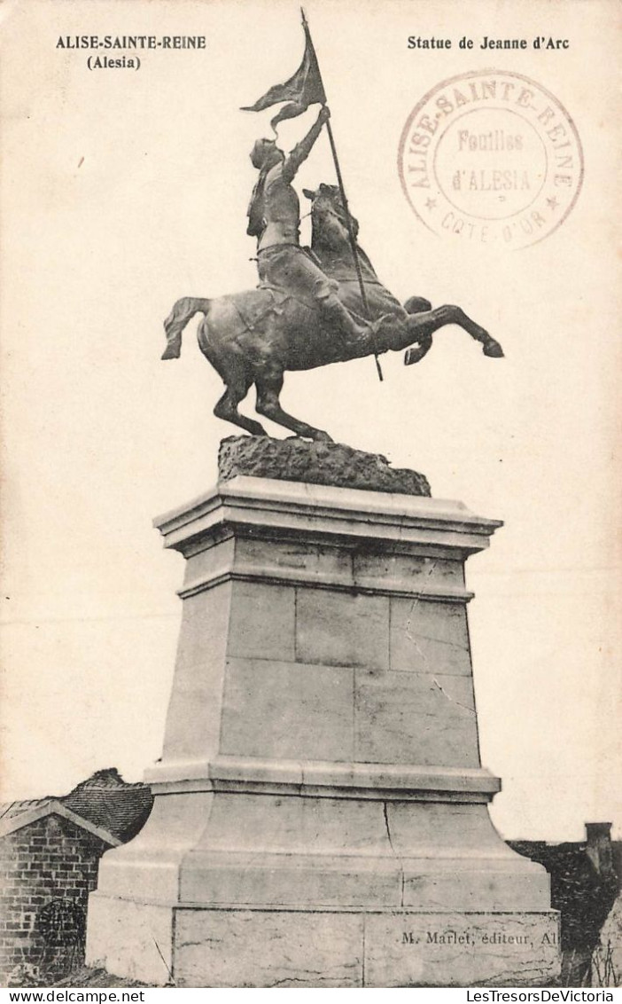 FRANCE - Paris - Alice Sainte Reine (Alesia) - Statue De Jeanne D'Arc - Carte Postale Ancienne - Other Monuments