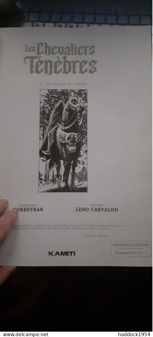 Les Sigils Du Chaos Les Chevaliers Des Ténèbres CORBEYRAN LENO CARVALHO Kamiti 2023 - Erstausgaben