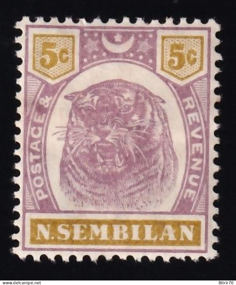 Negri Sembilan.  1896-99  Y&T. 8, MH - Negri Sembilan