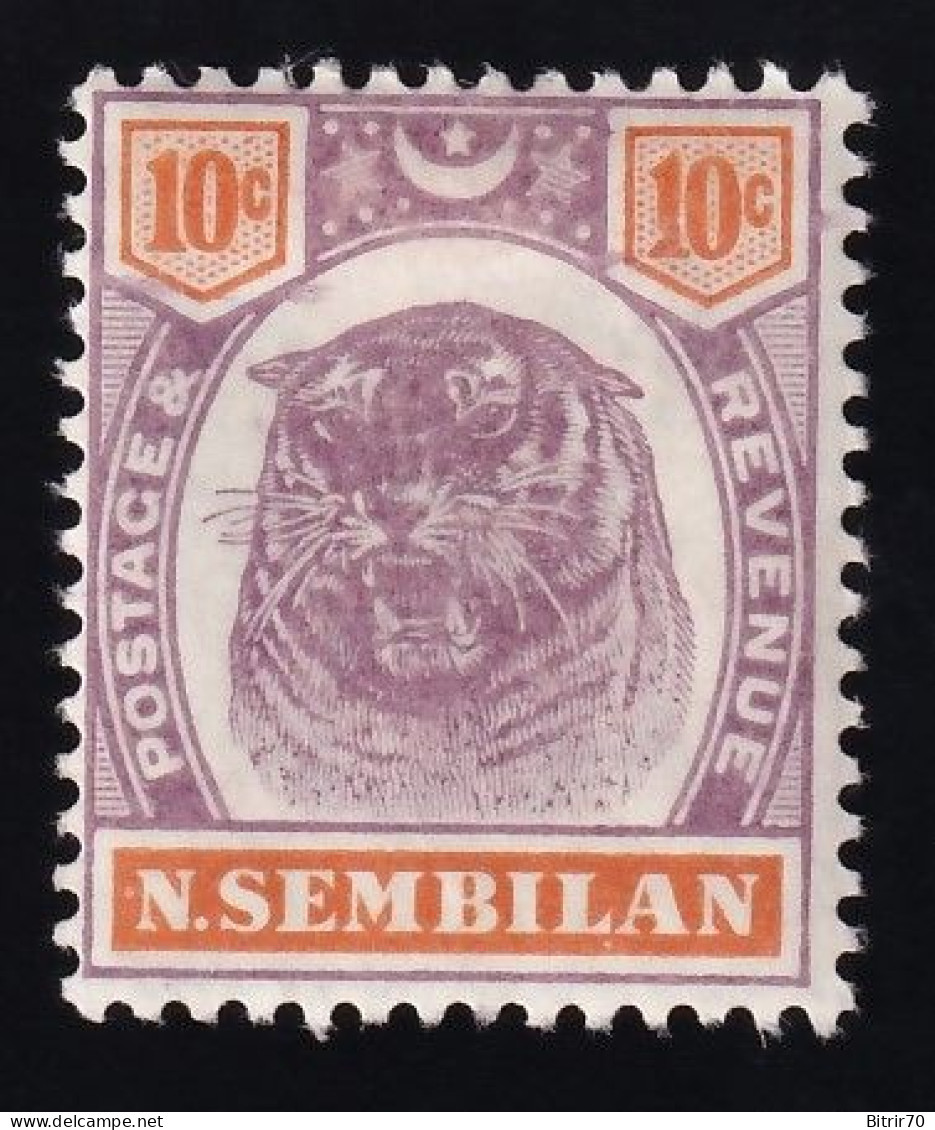 Negri Sembilan.  1896-99  Y&T. 10, MH - Negri Sembilan