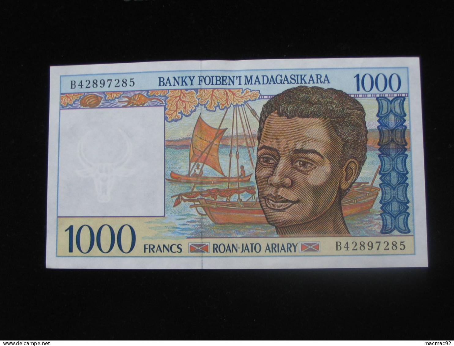 MADAGASCAR - 1000 Francs 1994 - Roan-Jato Ariary  **** EN ACHAT IMMEDIAT ****  Proche Du Neuf !! - Madagaskar