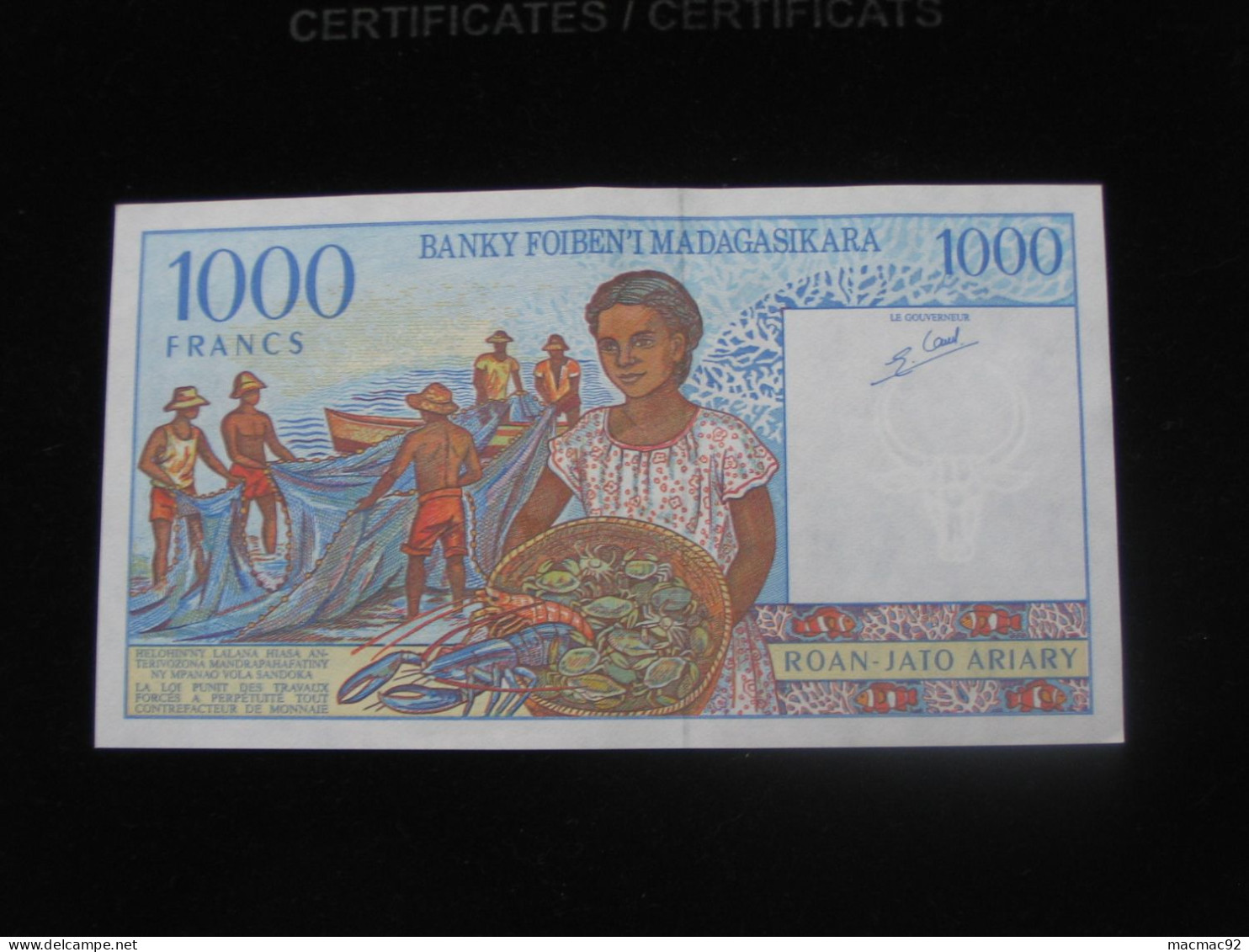 MADAGASCAR - 1000 Francs 1994 - Roan-Jato Ariary  **** EN ACHAT IMMEDIAT ****  Proche Du Neuf !! - Madagascar