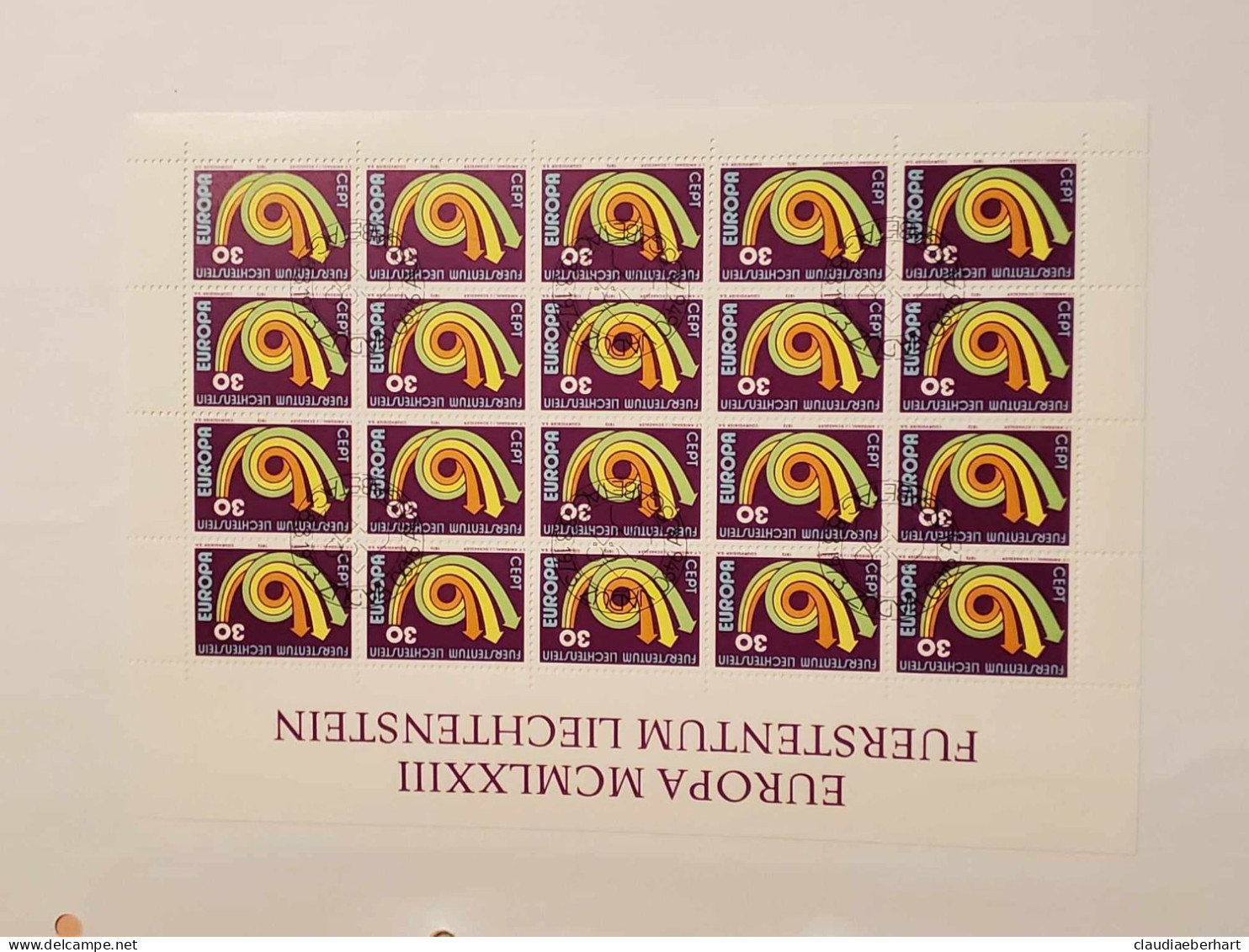 1973  Europamarken  Bogen Postfrisch Bogen Ersttagsstempel - Storia Postale