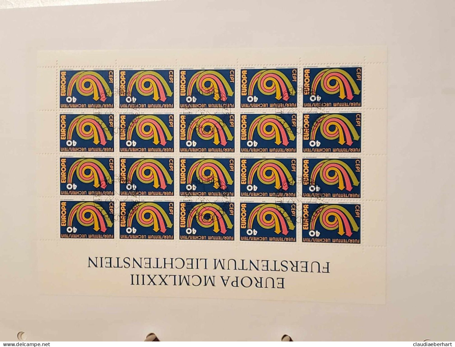 1973  Europamarken  Bogen Postfrisch Bogen Ersttagsstempel - Brieven En Documenten