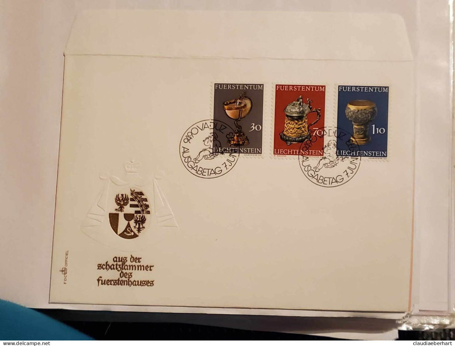 1973 Ersttagsbrief Aus Der Schatzkammer Des Fürstenhauses I. Trinkgefässe - Storia Postale