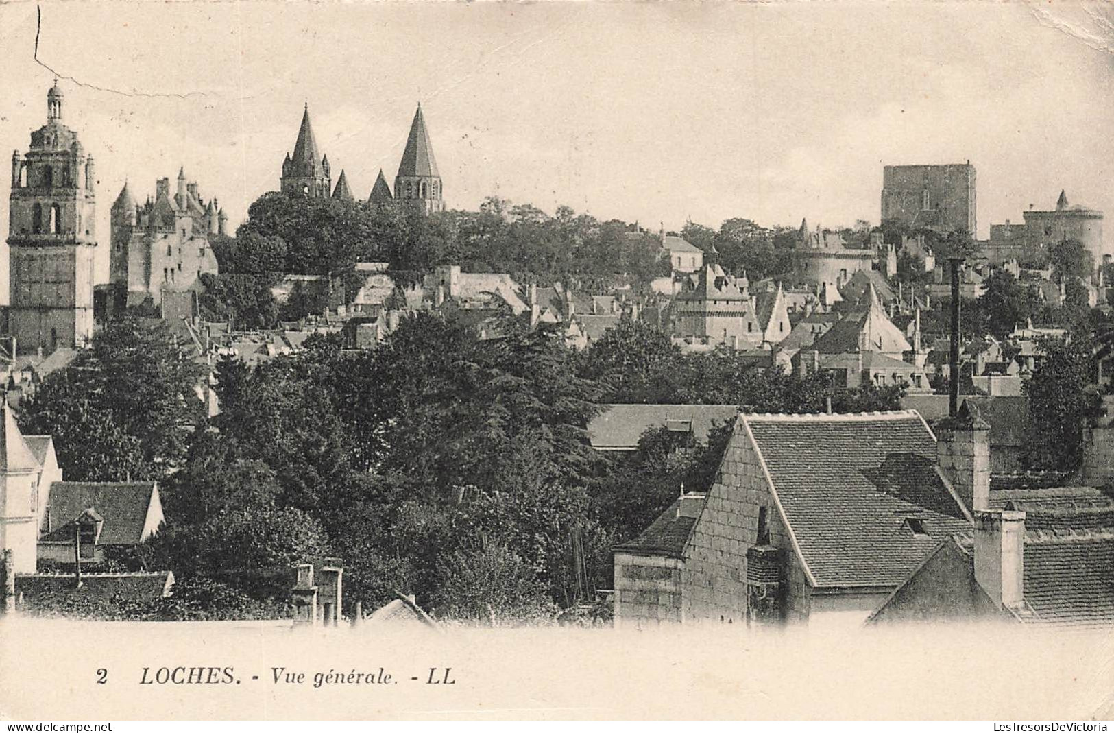 FRANCE - Loches - Vue Générale - Carte Postale Ancienne - Loches