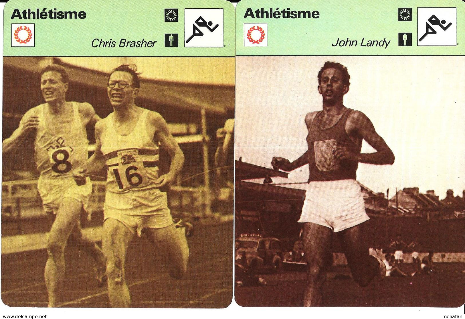 GF2046 - FICHES EDITION RENCONTRE - JOHN LANDY - CHRIS BRASHER - ANDREA LYNCH - EMMANUEL MACDONALD BAILEY - Athlétisme