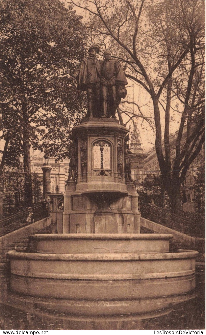 BELGIQUE - Bruxelles - Square Du Petit Sablon - Statue Des Comtes D'Egmont Et De Horne - Carte Postale Ancienne - Piazze