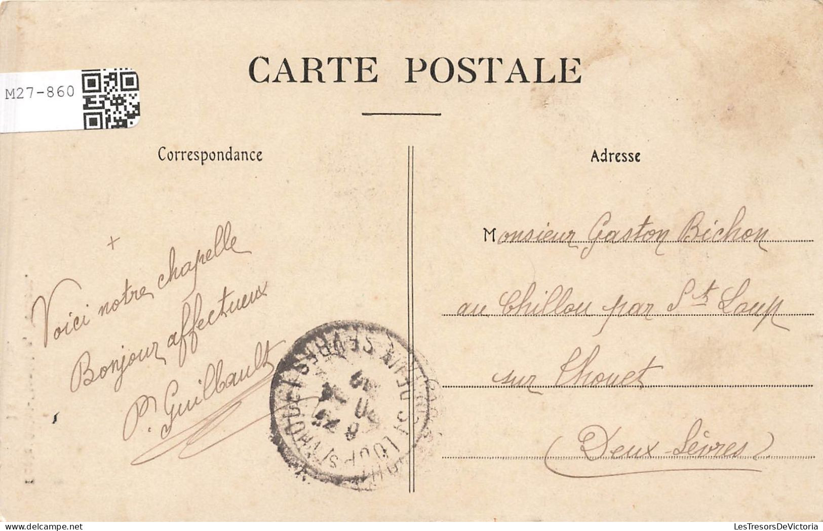 FRANCE - Poitiers - Ecole Saint Stanislas - La Chapelle - Carte Postale Ancienne - Poitiers