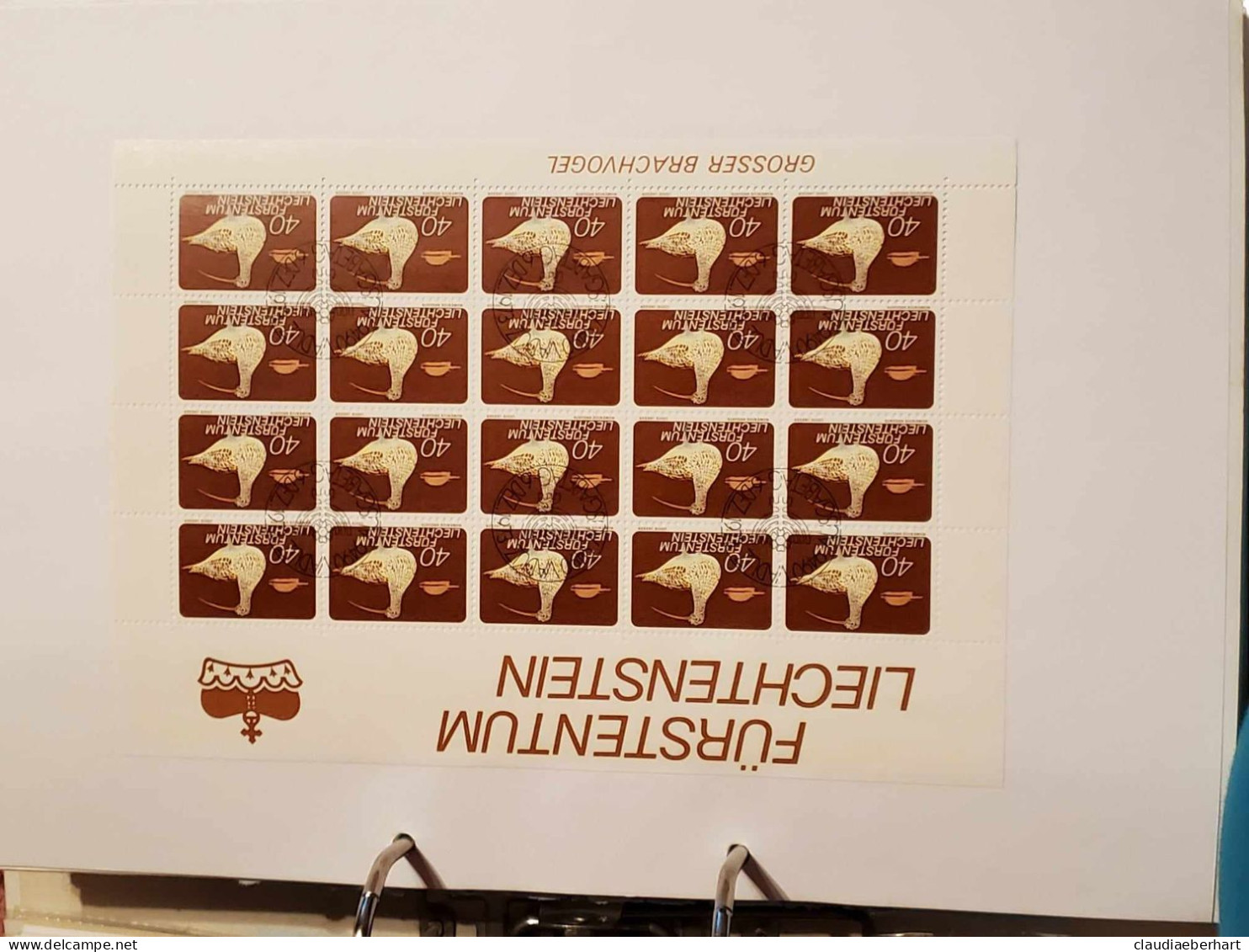 1973 Grosser Brachvogel Bogen Postfrisch Bogen Ersttagsstempel - Storia Postale