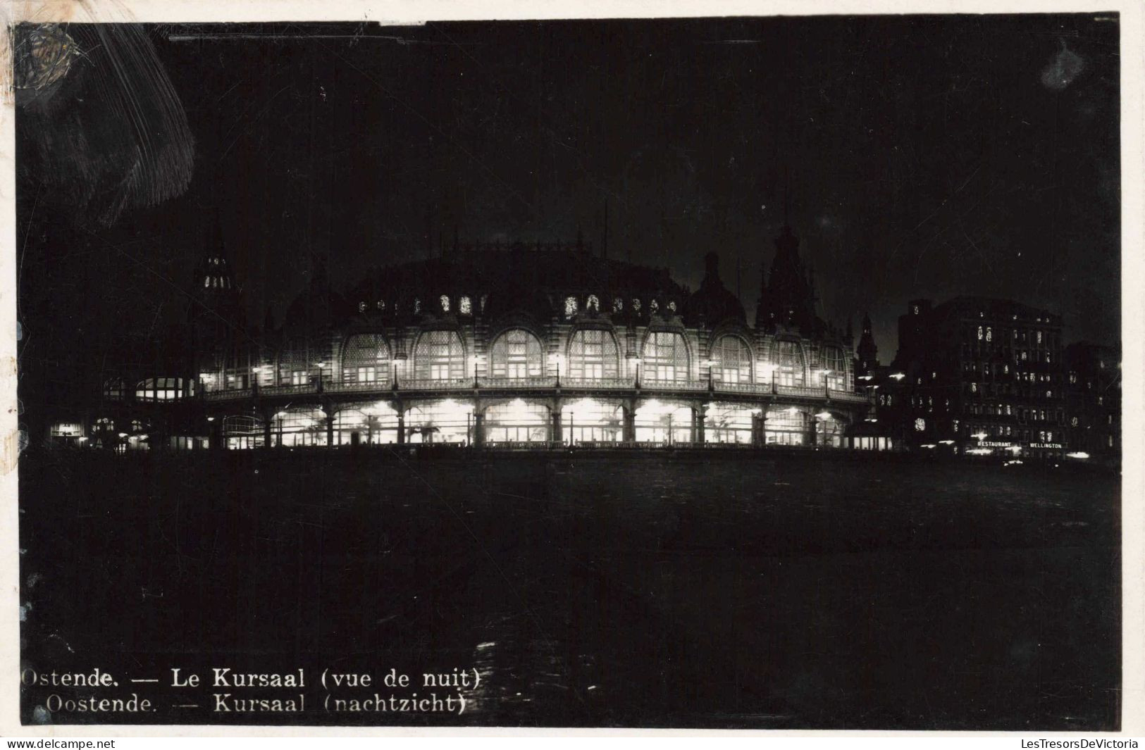 BELGIQUE - Ostende - Le Kursaal ( Vue De Nuit ) - Carte Postale Ancienne - Oostende