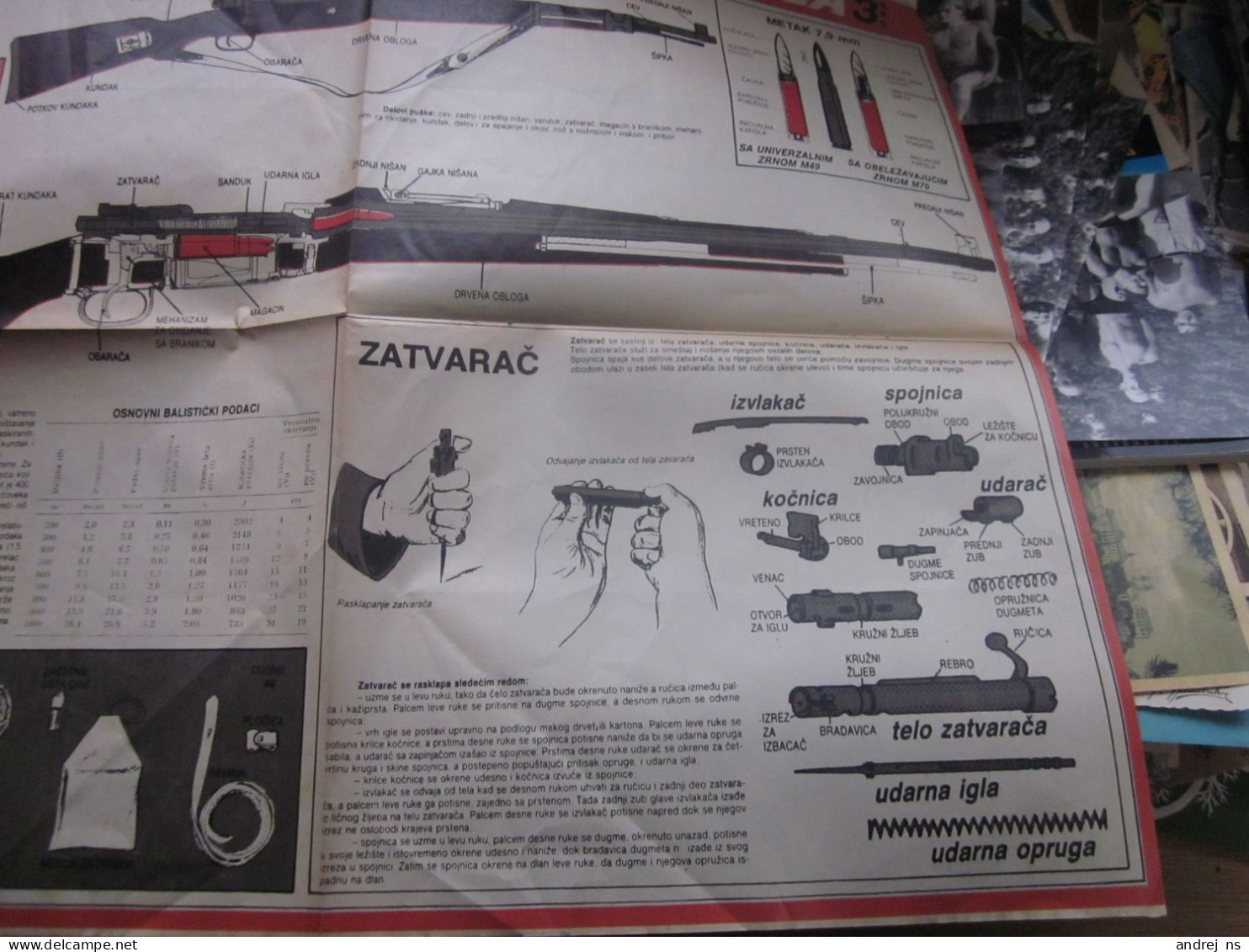 Frontova Odbranbena Skola Puska 7.9 Mm M 48 Rifle - Andere & Zonder Classificatie