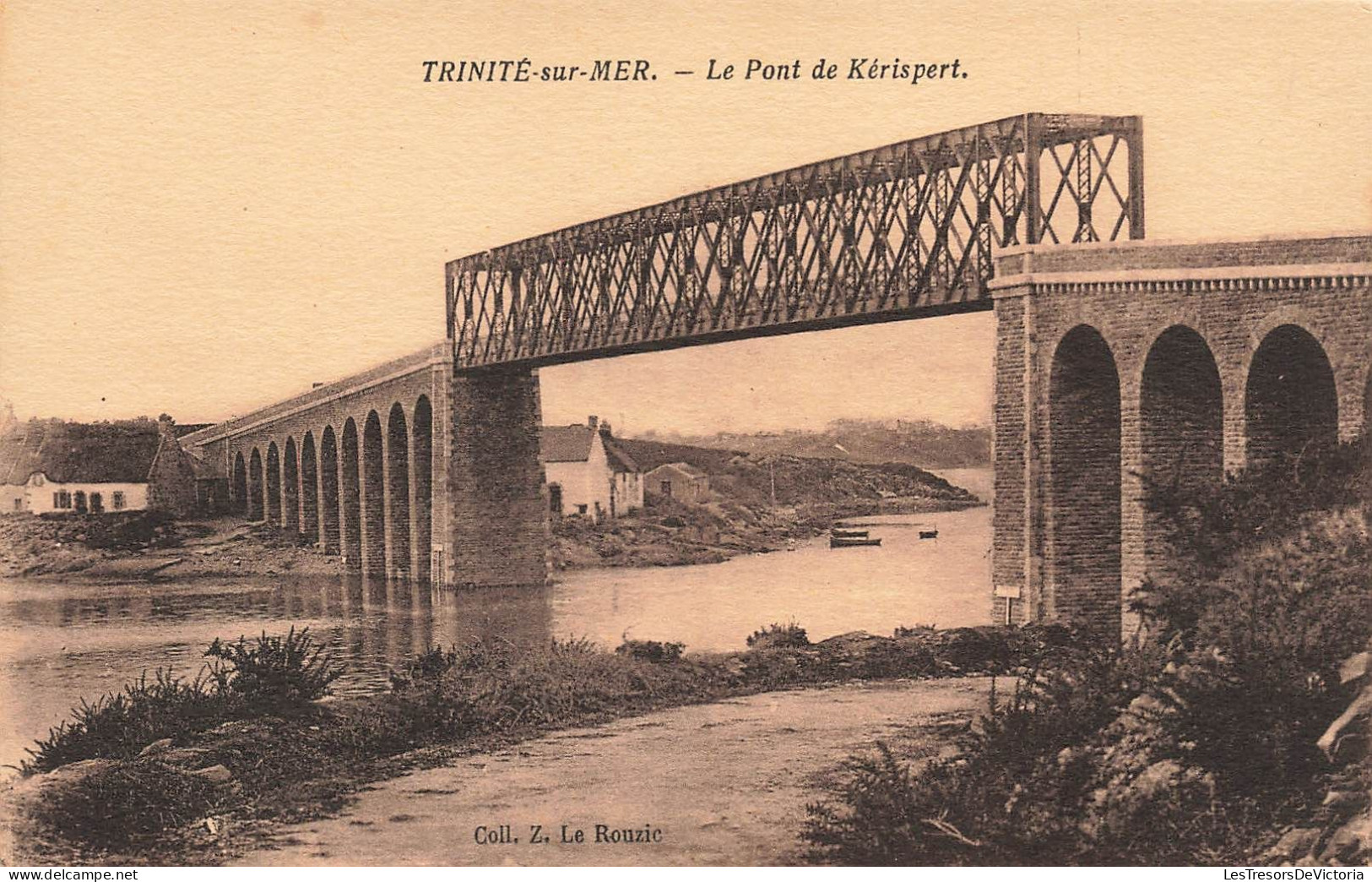 FRANCE - La Trinité Sur Mer - Le Pont De Kérispert - Carte Postale Ancienne - La Trinite Sur Mer