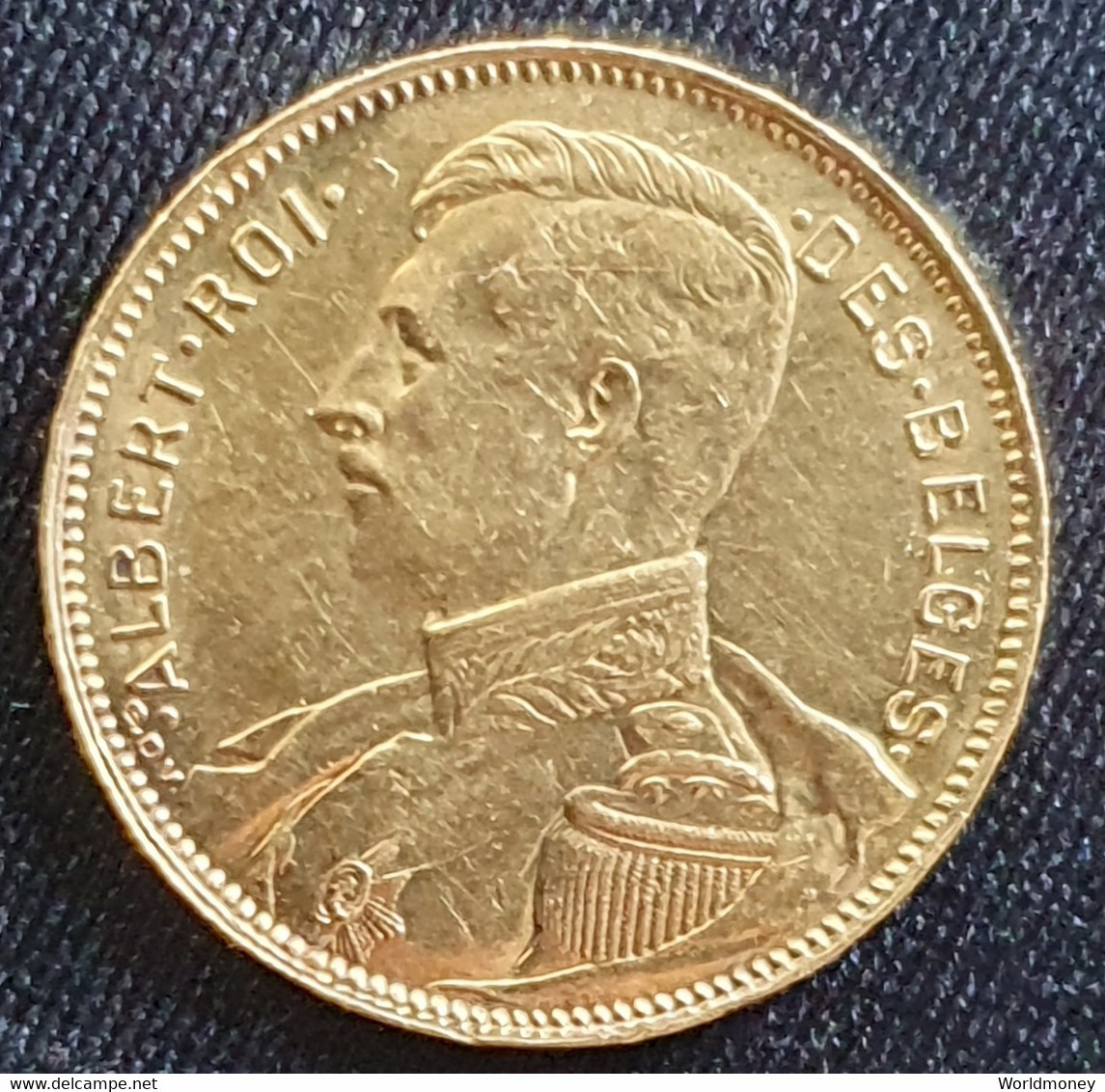Belgium 20 Francs 1914 (Gold) - 20 Francs (oro)