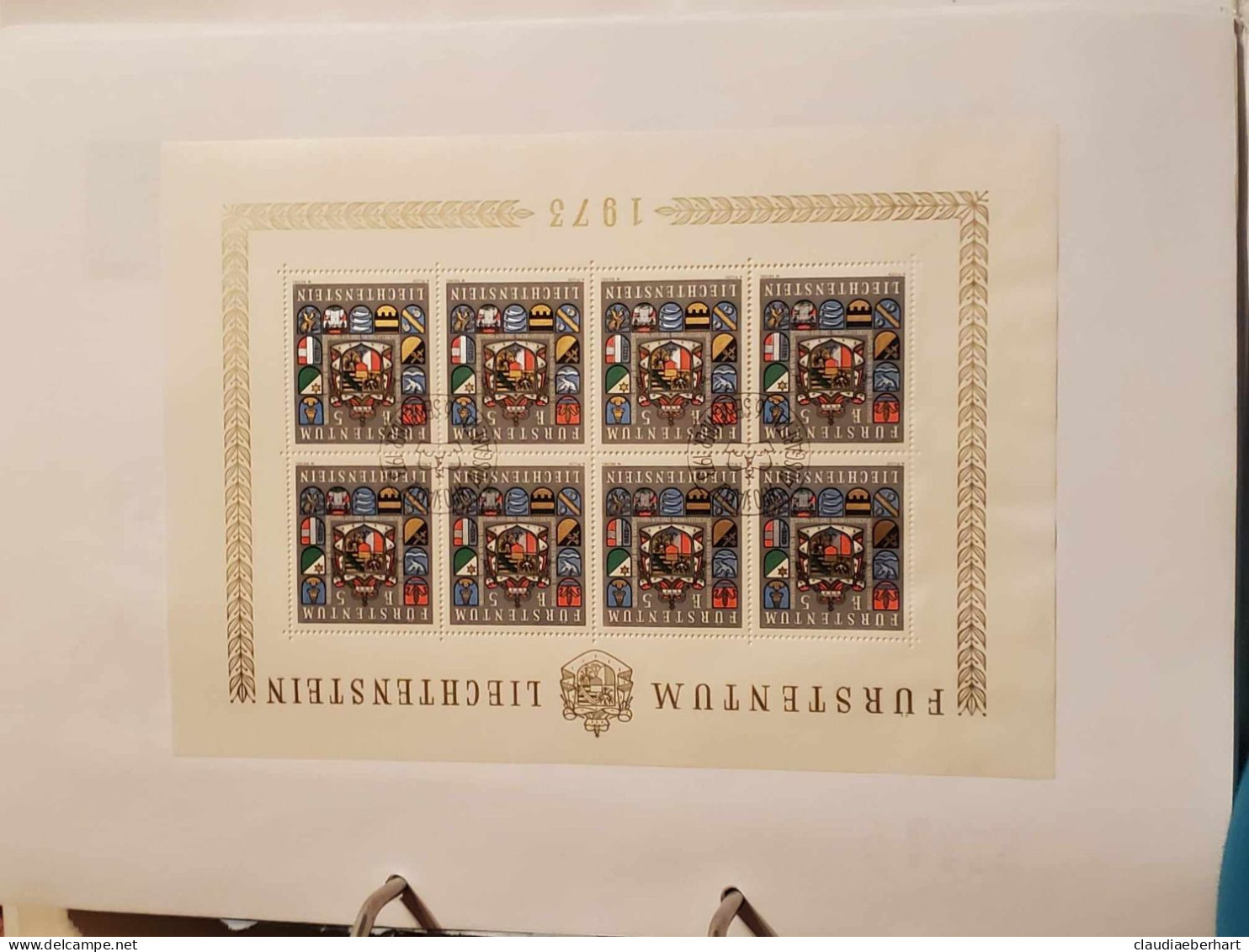 1973 Wappen Bogen Postfrisch Bogen Ersttagsstempel - Brieven En Documenten