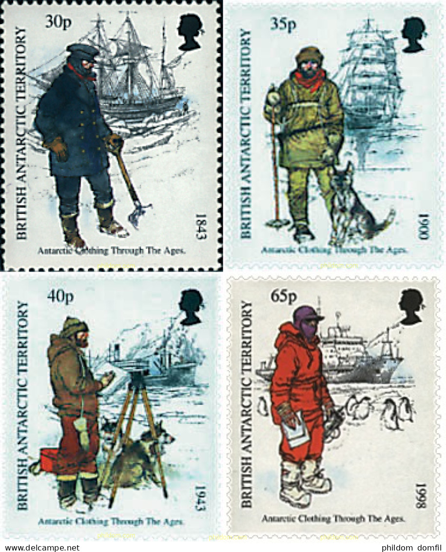 50291 MNH ANTARTIDA BRITANICA 1998 TRAJES TIPICOS DE LA ANTARTIDA - Unused Stamps