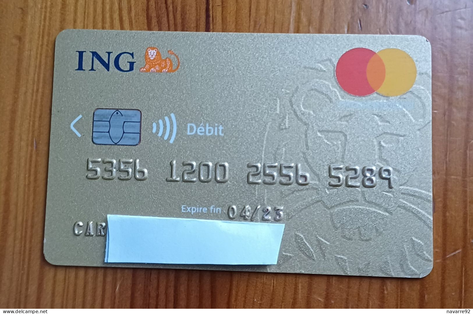 JOLIE CARTE A PUCE BANCAIRE PERIMEE ING !!! - Disposable Credit Card