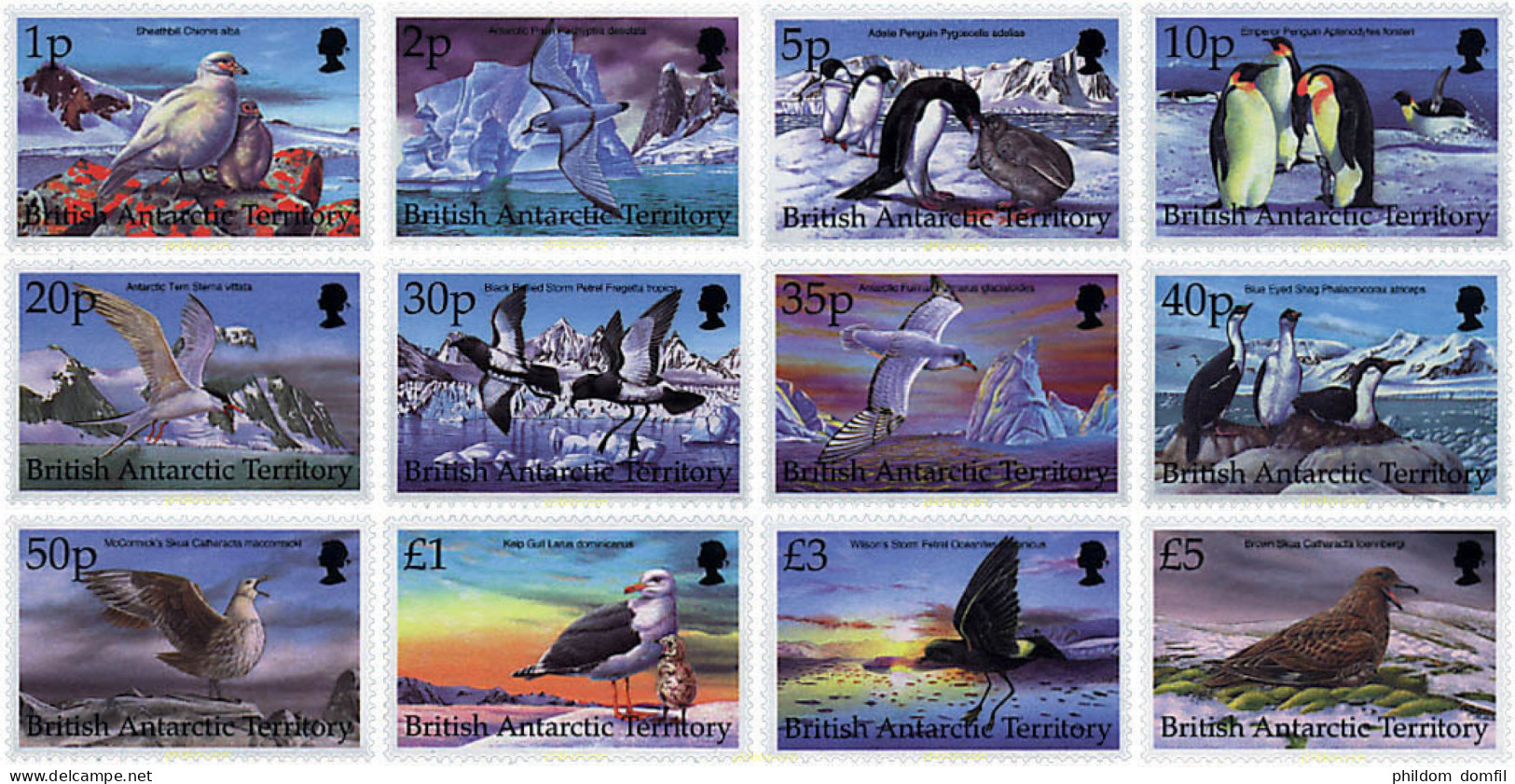 33946 MNH ANTARTIDA BRITANICA 1998 PAJAROS ANTARTICOS - Ongebruikt