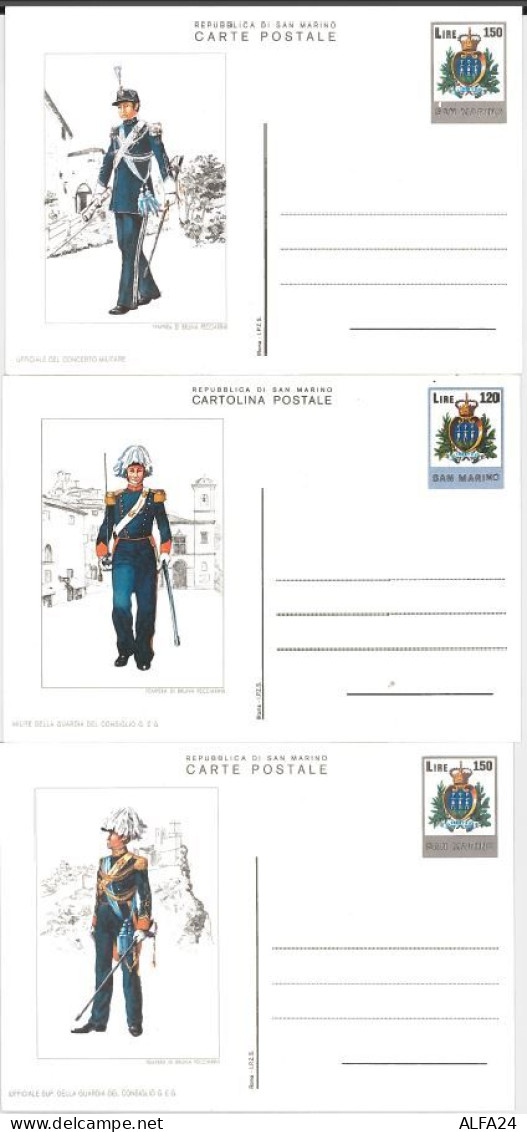LOTTO 15 CARTOLINE POSTALI INTERI NUOVI SAN MARINO (CM180 - Postal Stationery